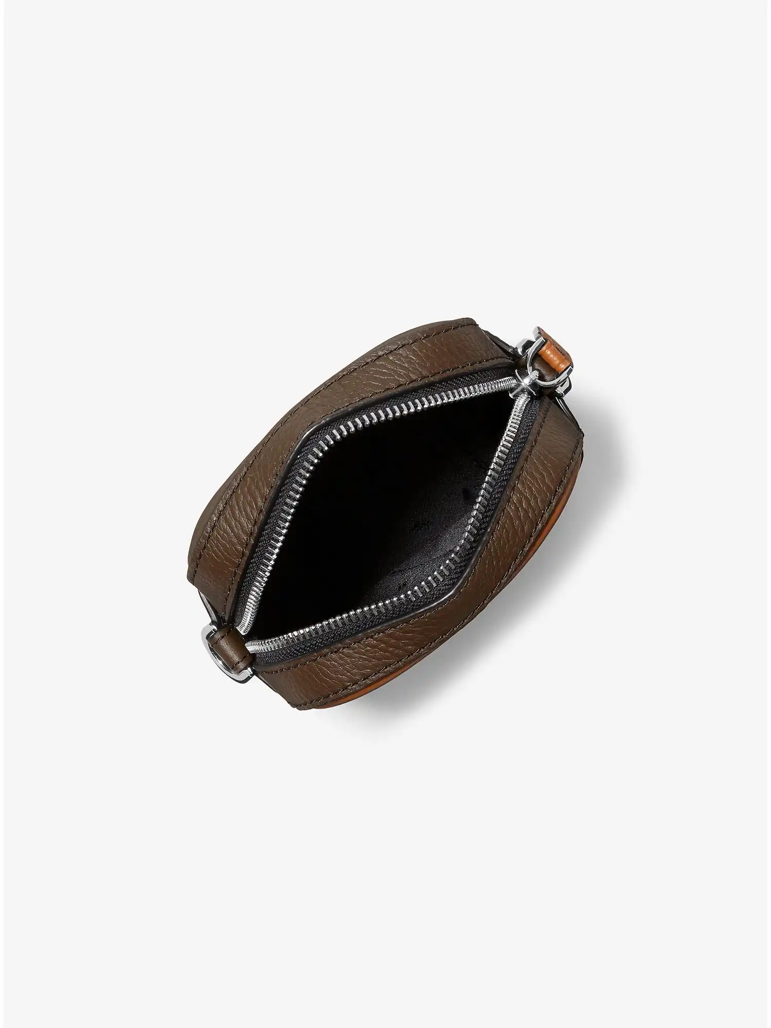 hudson color block leather smartphone crossbody bag brown