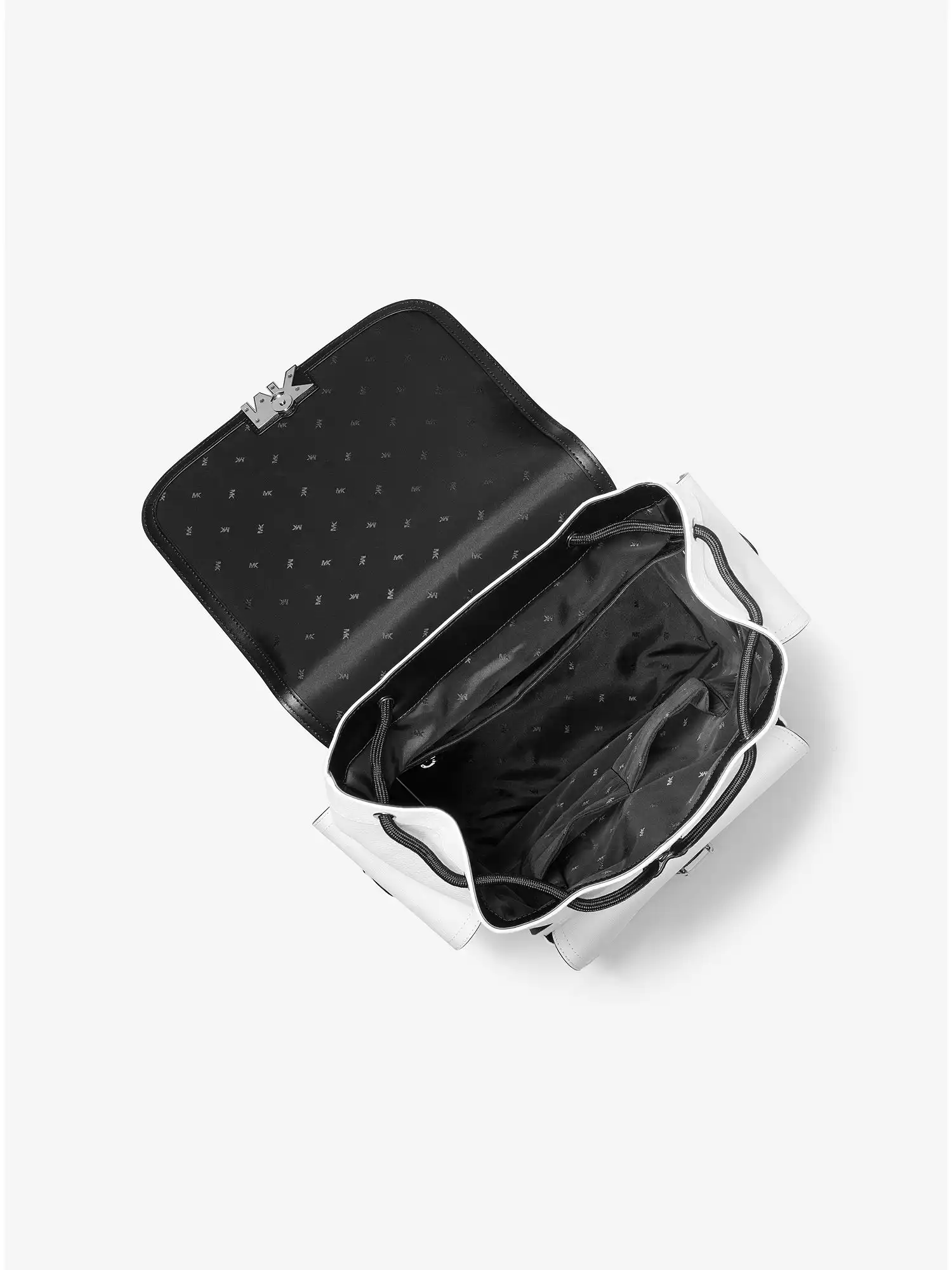 hudson leather backpack bright wht