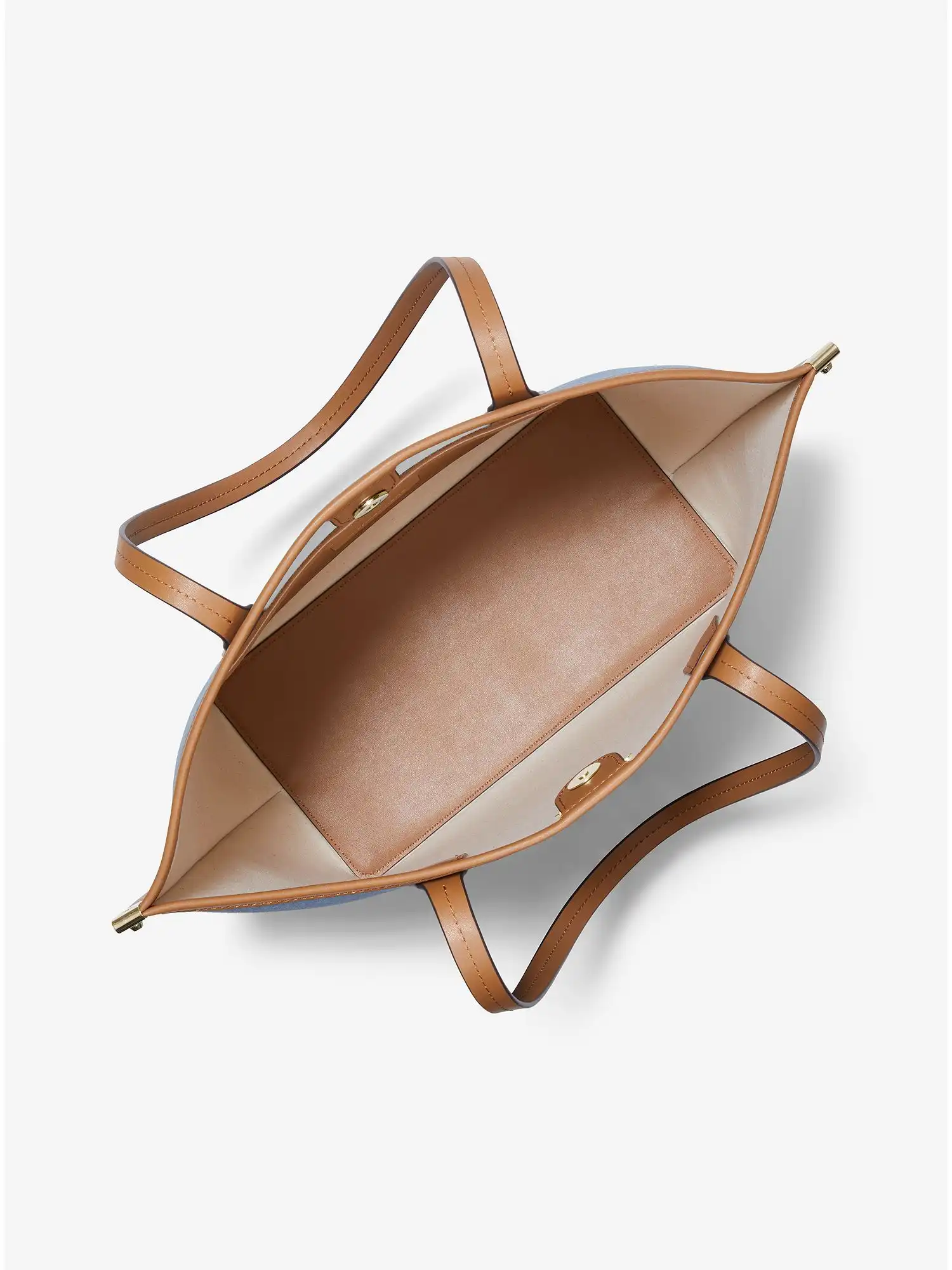 jane large cotton canvas tote bag denim multi