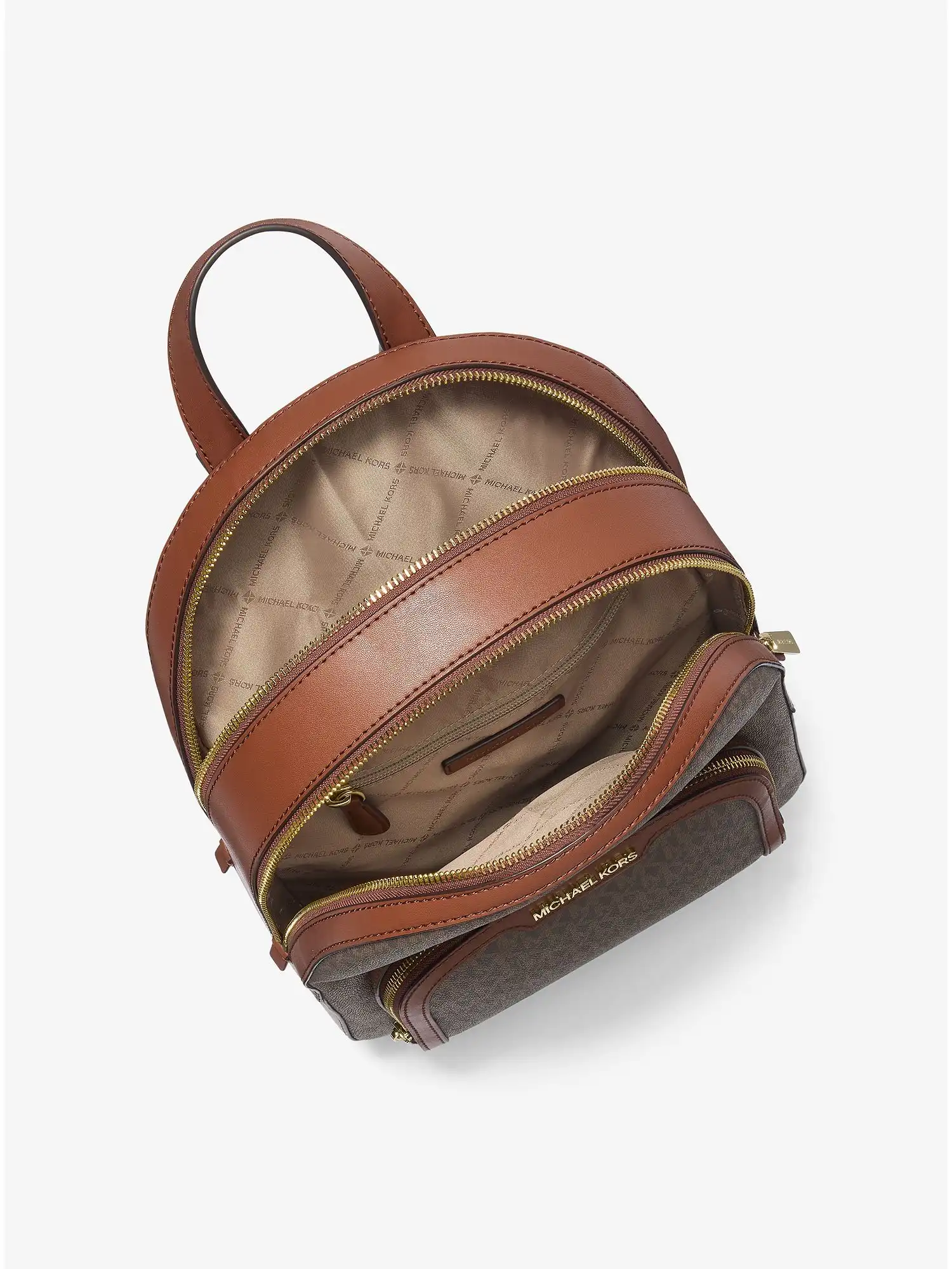 jaycee medium logo backpack brown