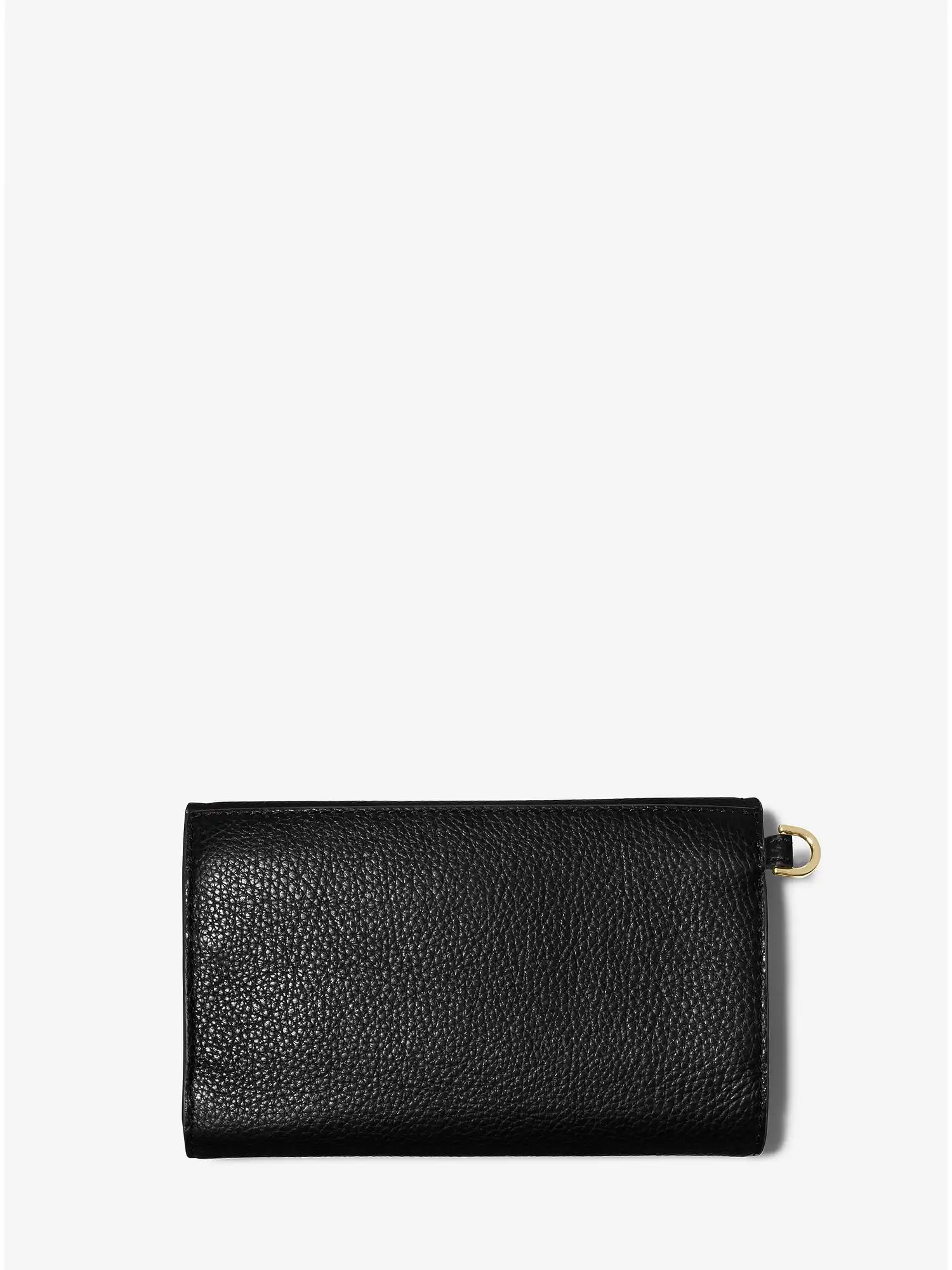 jet set charm pebbled leather smartphone wallet black