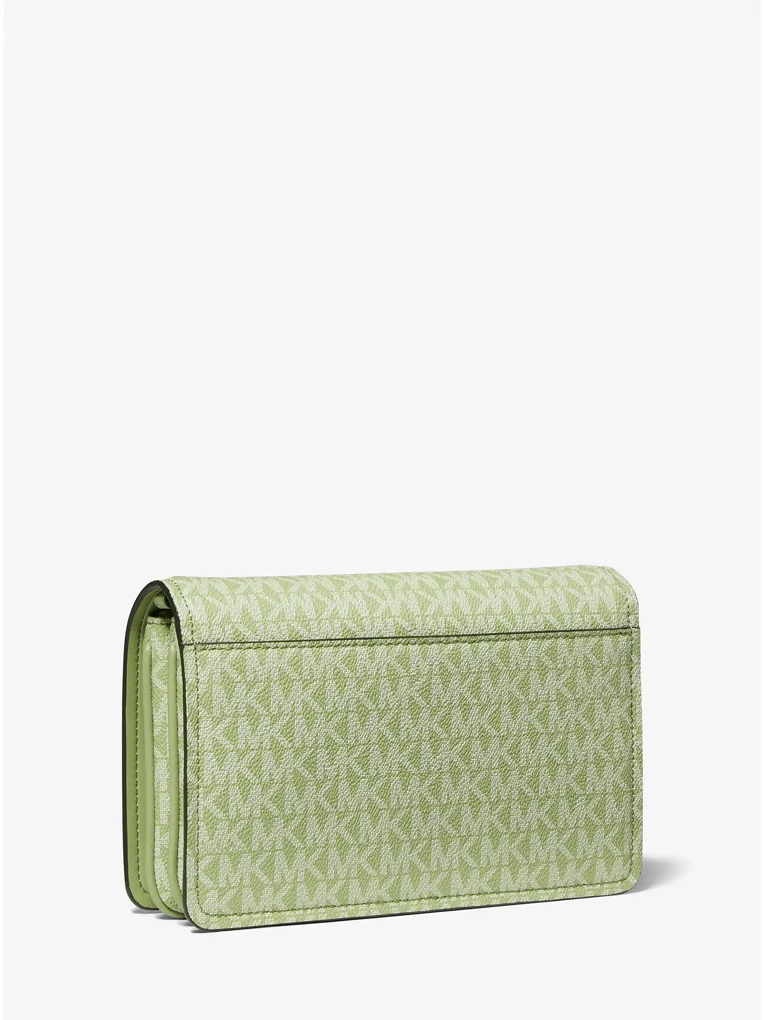 jet set large logo crossbody bag light sage