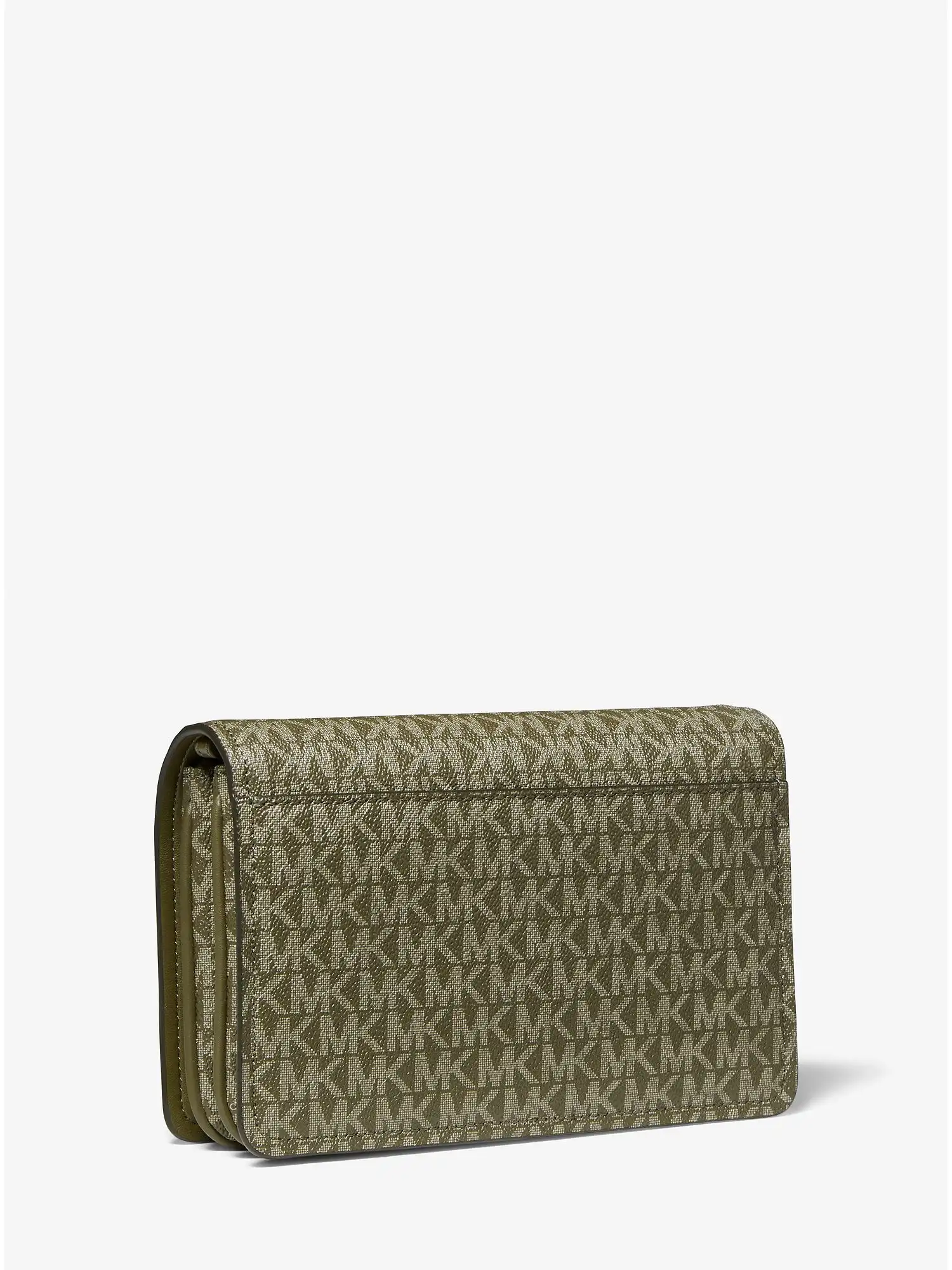 jet set large logo crossbody bag olive