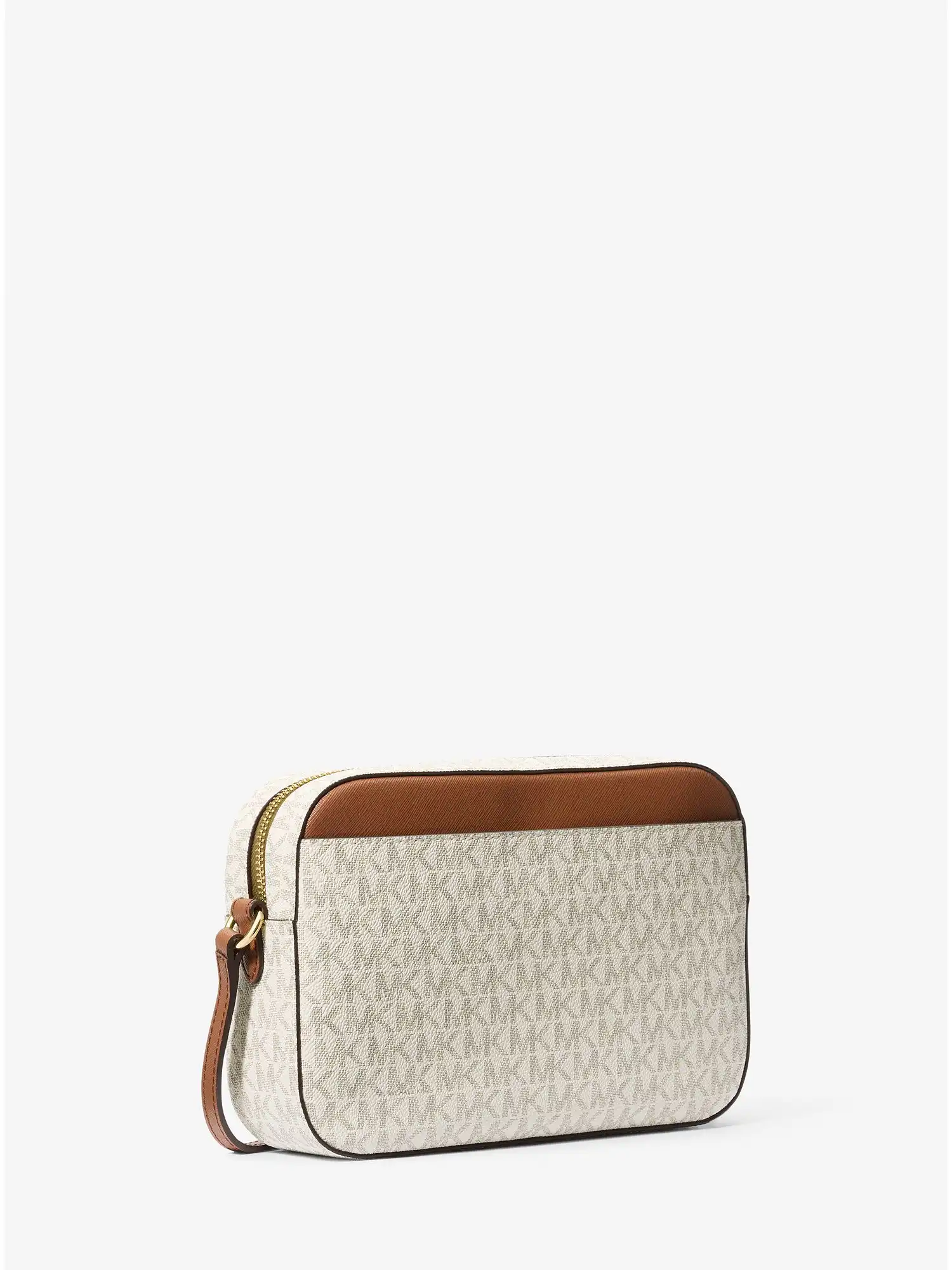 jet set large logo crossbody bag vanilla