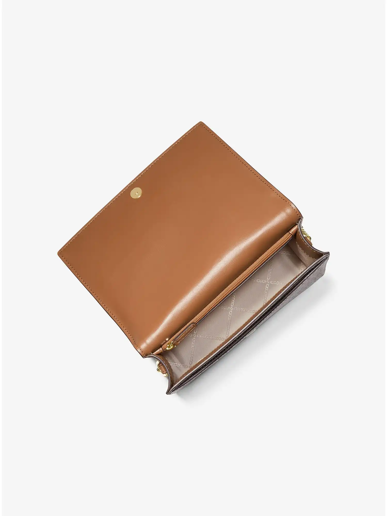 jet set large logo crossbody bag vanilla acorn