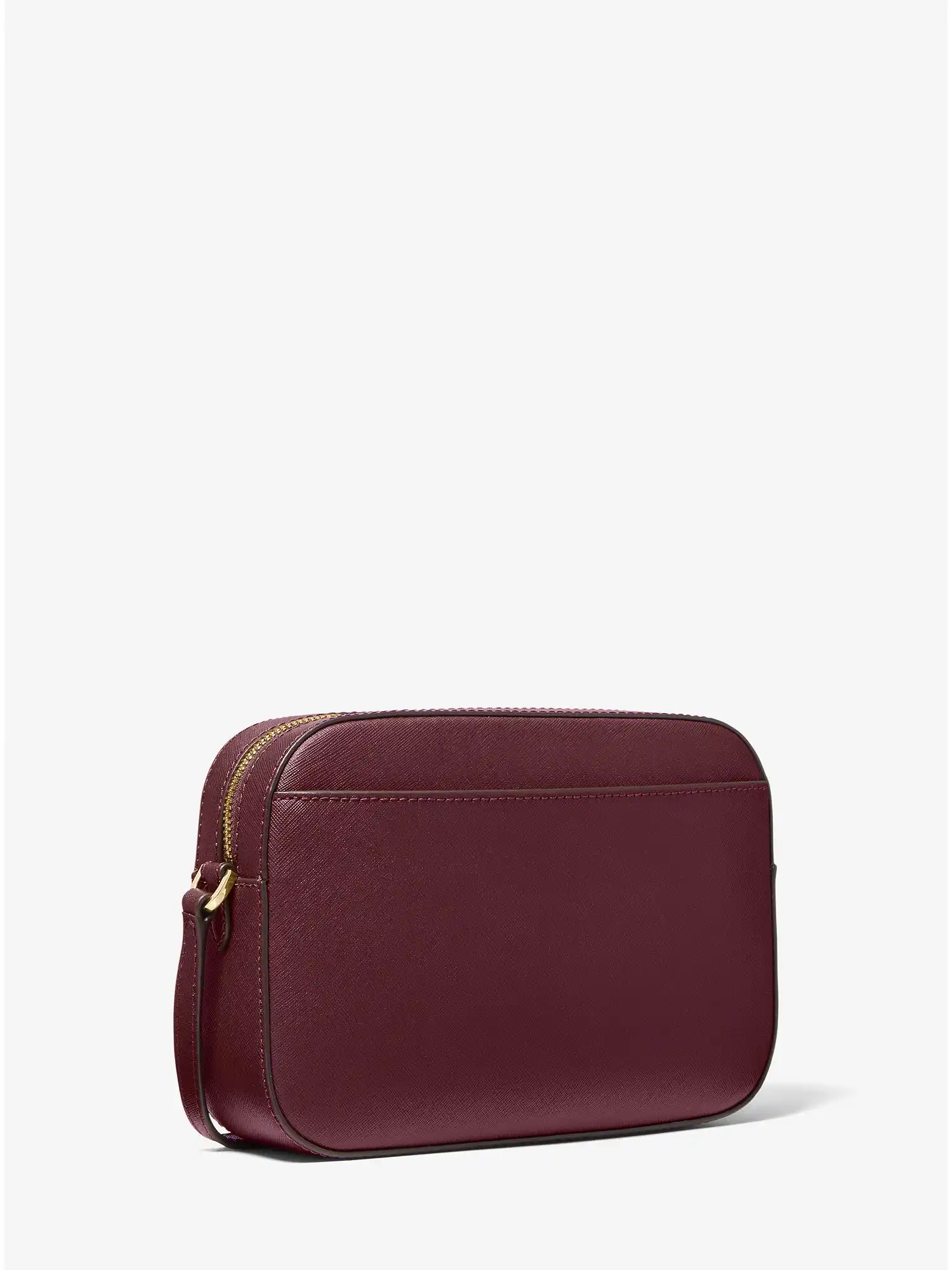 jet set large saffiano leather crossbody bag merlot