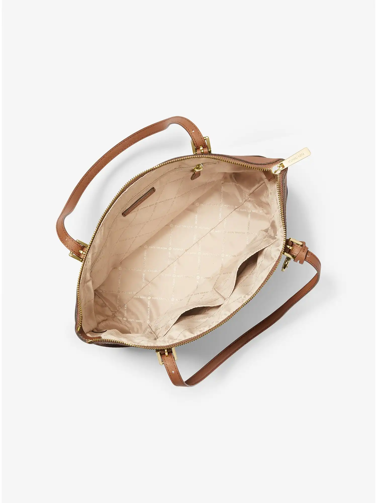 jet set large saffiano leather top zip tote bag luggage