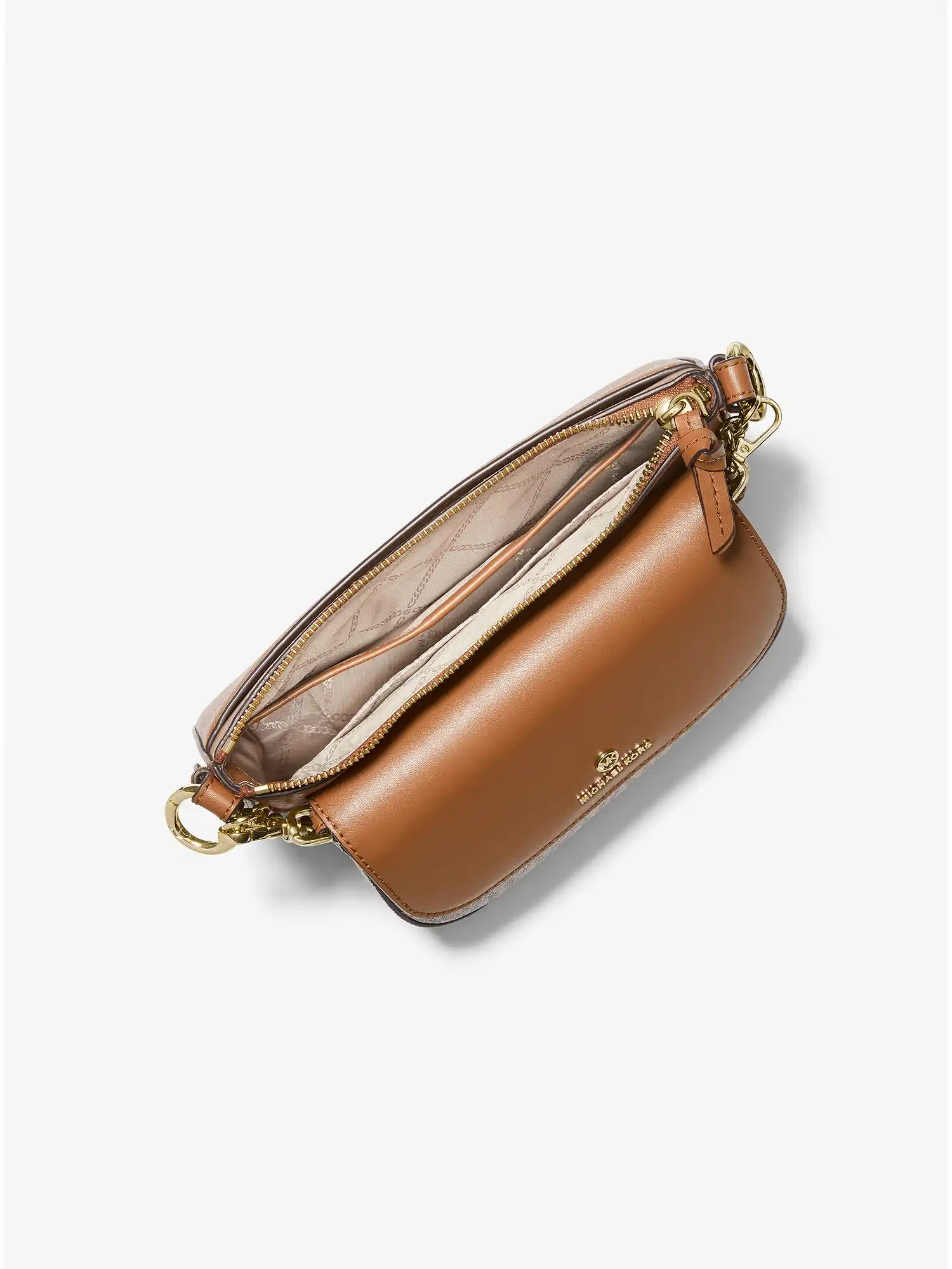 jet set medium leather and logo 4 in 1 crossbody bag set vanilla acorn