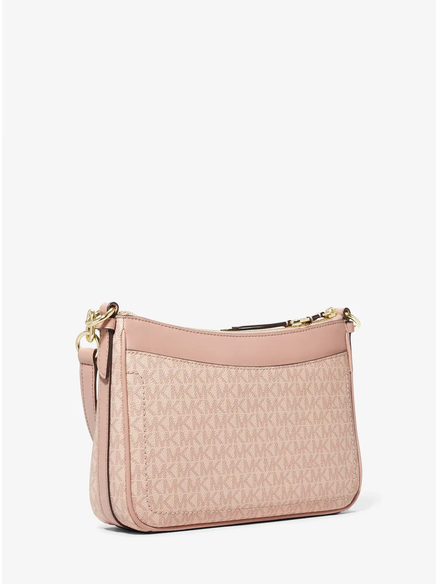 jet set medium logo shoulder bag ballet