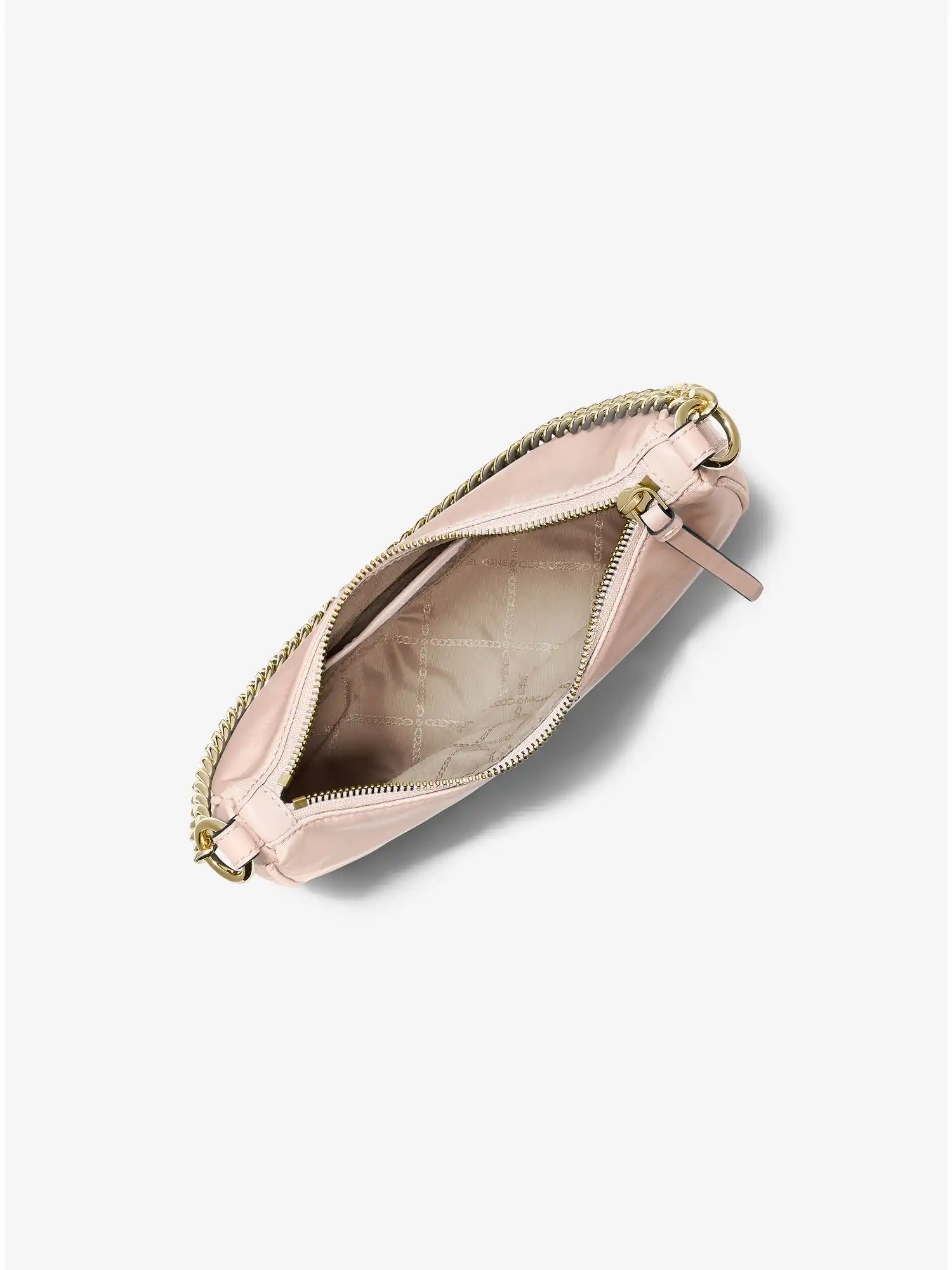 jet set medium nylon gabardine crossbody bag soft pink