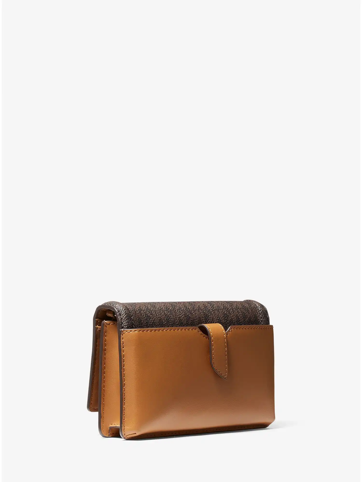 jet set small logo smartphone convertible crossbody bag brn acorn