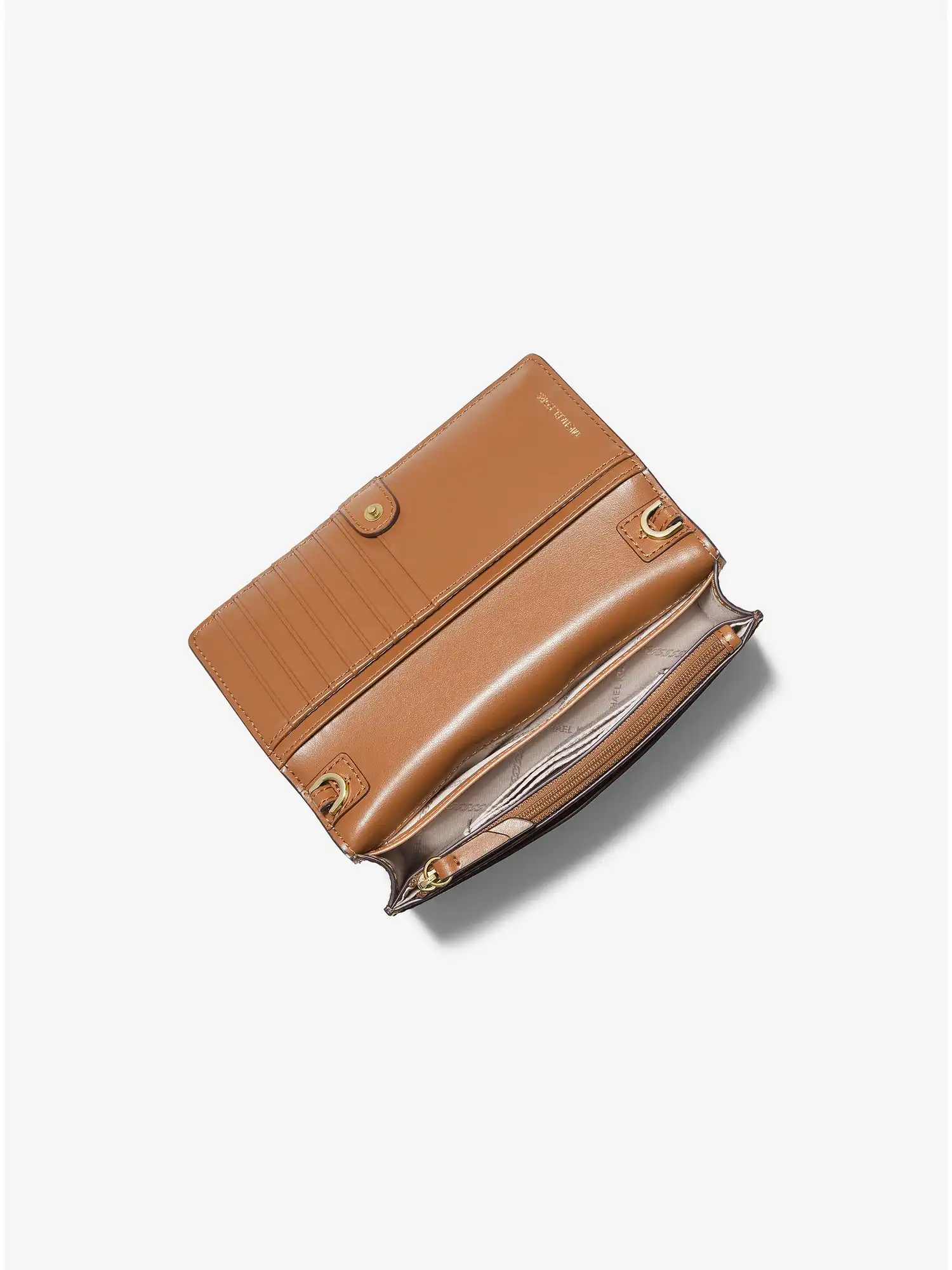 jet set small logo smartphone convertible crossbody bag vanilla acorn