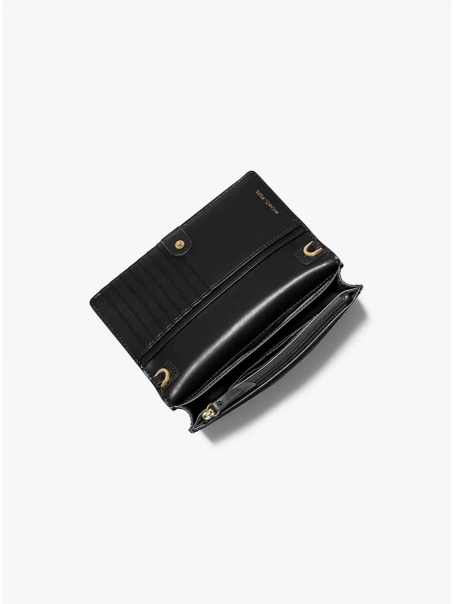 jet set small pebbled leather smartphone convertible crossbody bag black