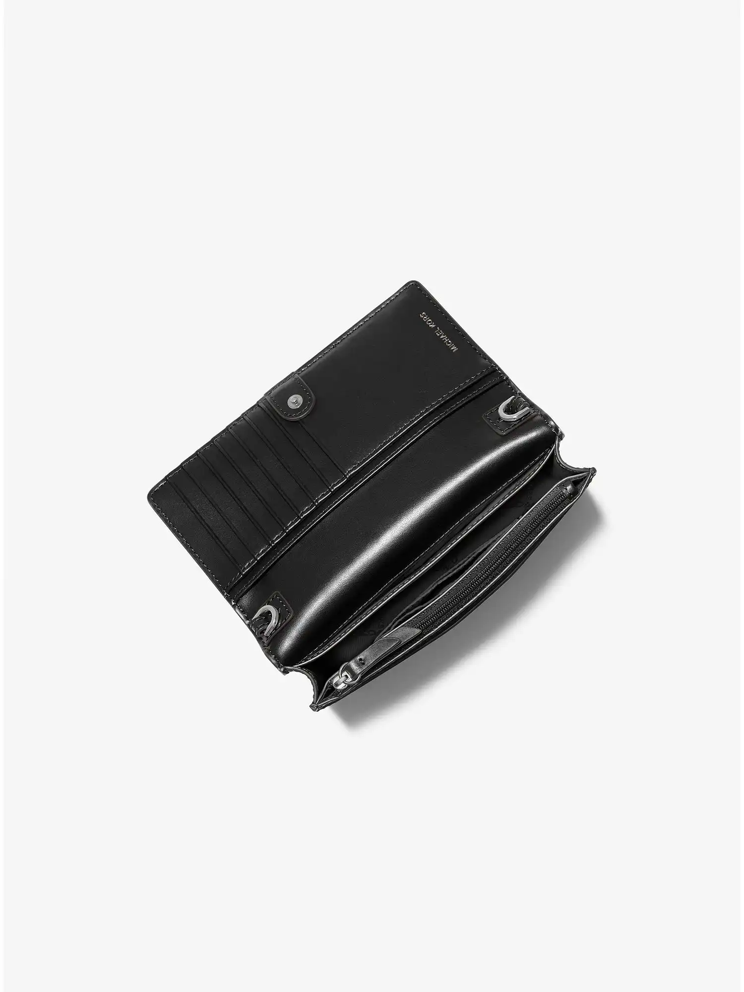 jet set small pebbled leather smartphone convertible crossbody bag black