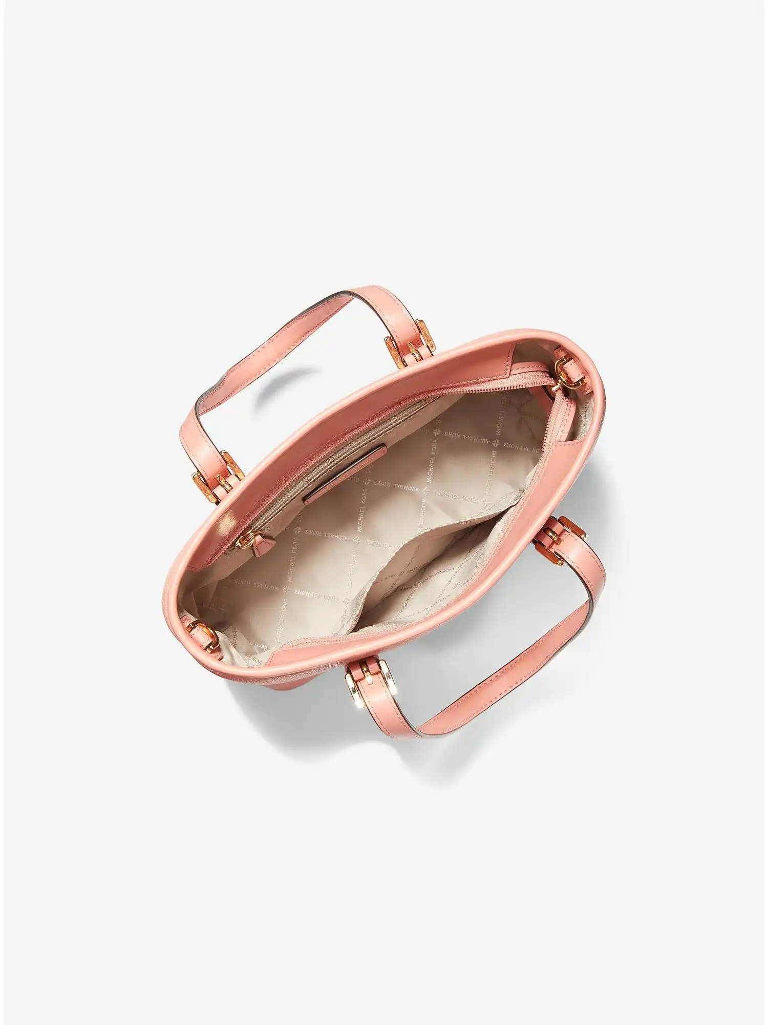 jet set travel extra small embossed pebbled leather tote bag sherbert