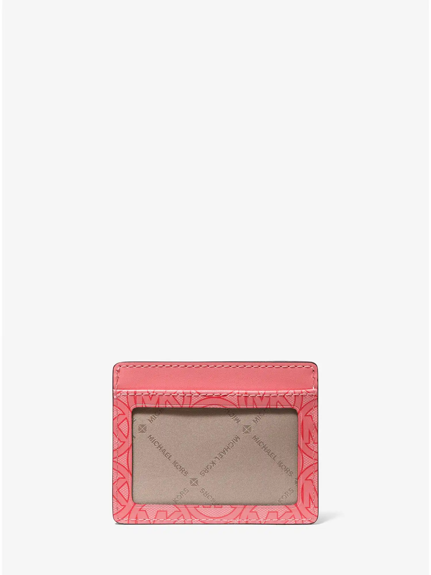 jodie logo jacquard card case grapefruit