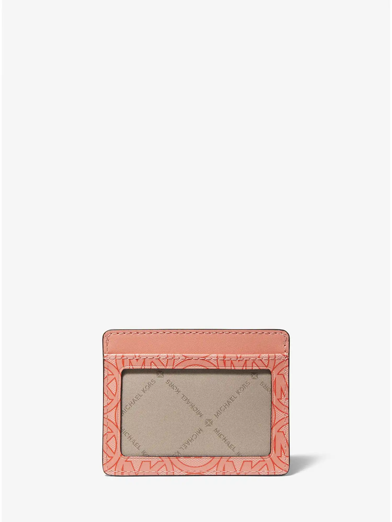 jodie logo jacquard card case sherbert