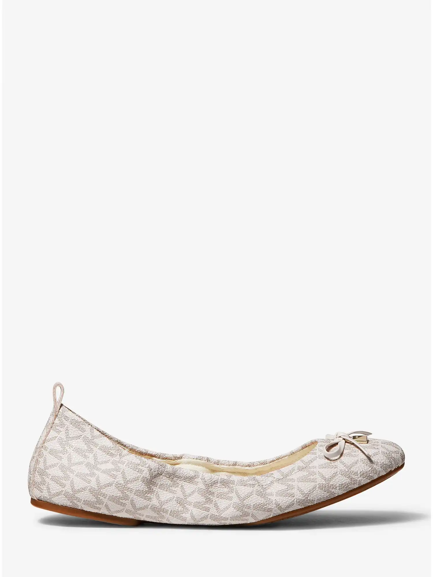 juliette logo ballet flat vanilla