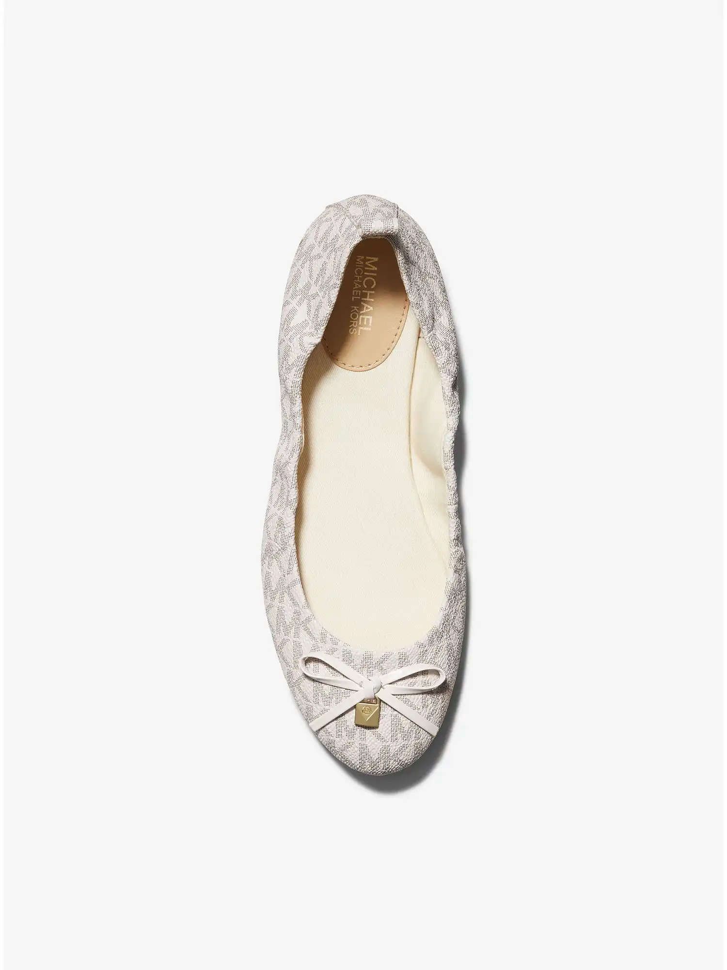 juliette logo ballet flat vanilla