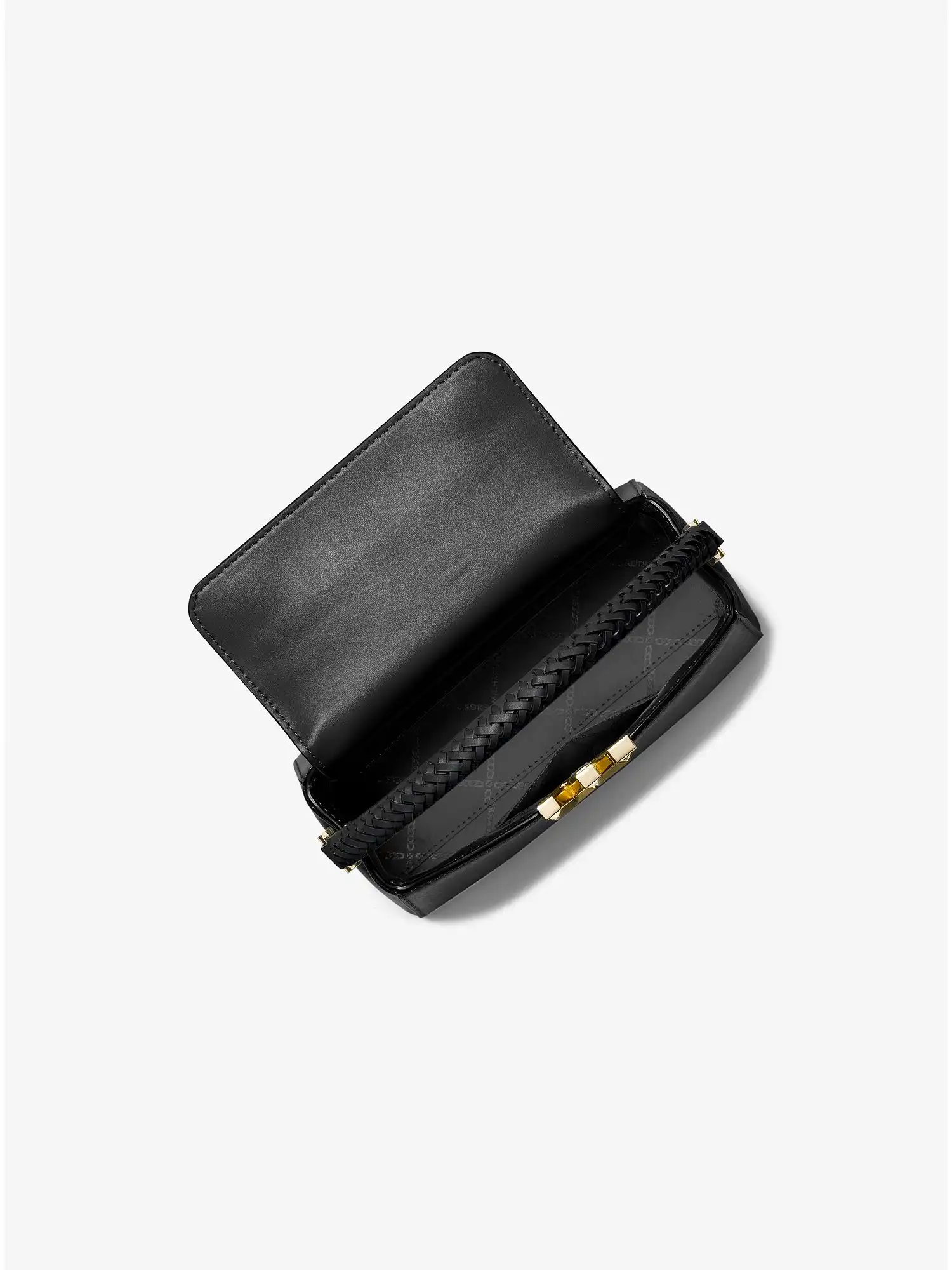 karlie small leather crossbody bag black