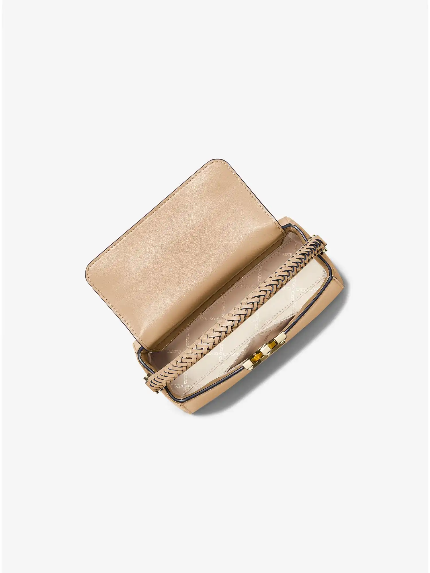 karlie small leather crossbody bag camel