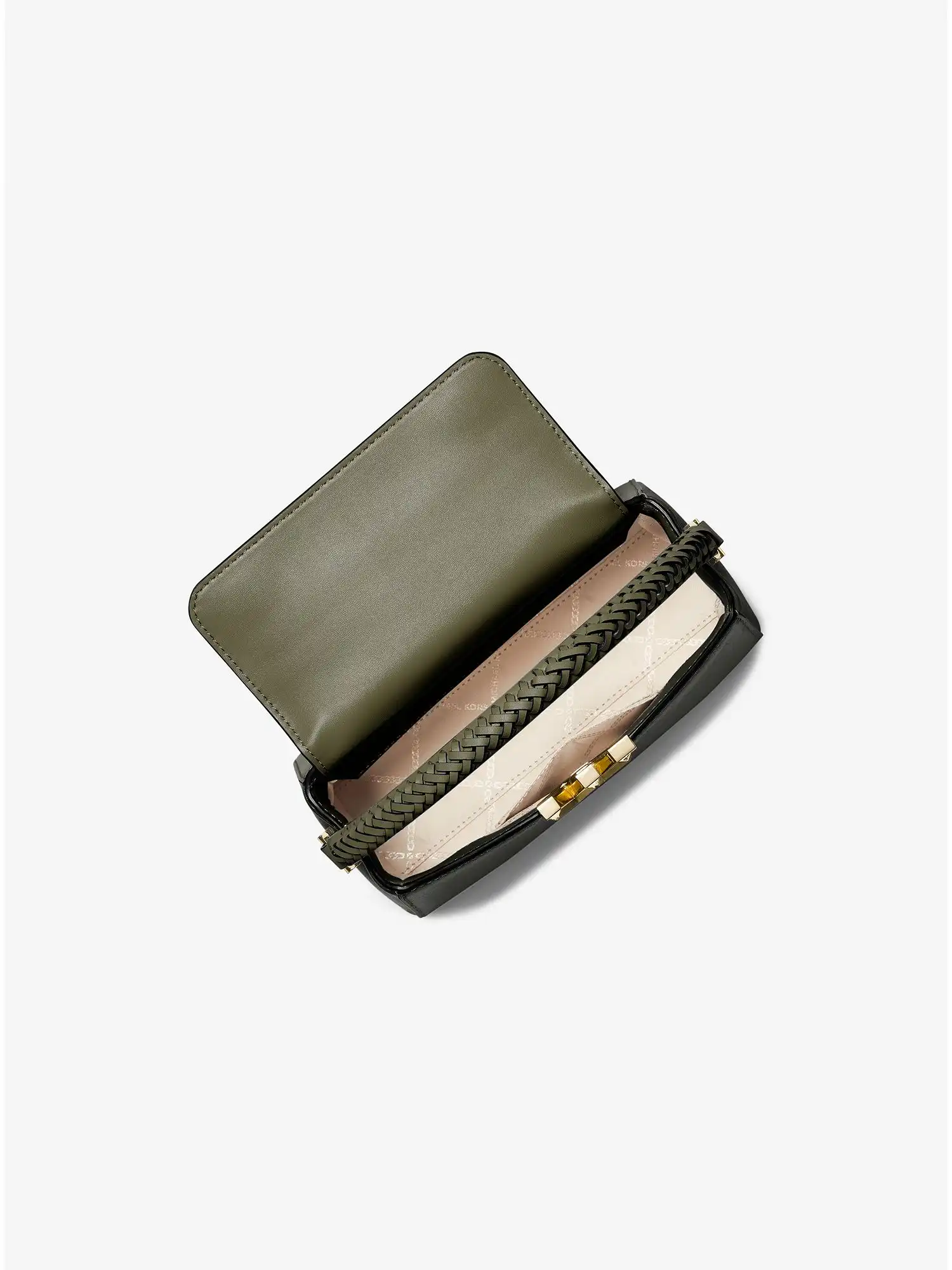 karlie small leather crossbody bag olive