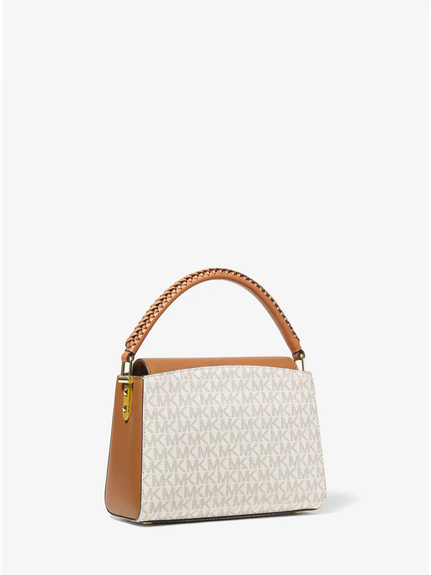 karlie small studded logo crossbody bag vanilla acorn