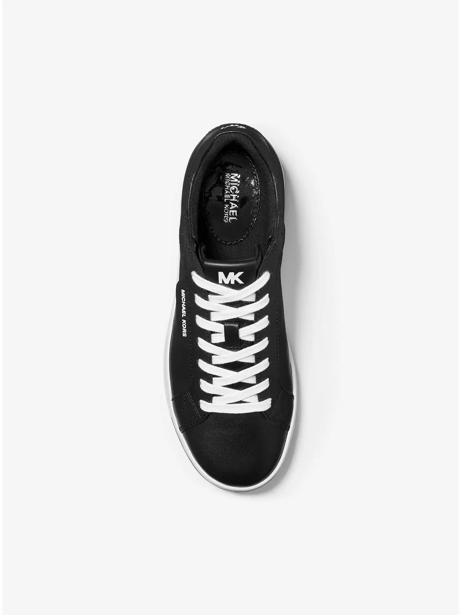 keating leather sneaker black