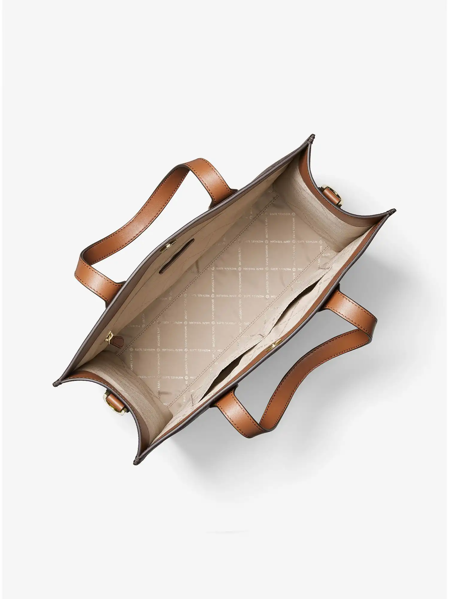 kenly large logo tote bag brown