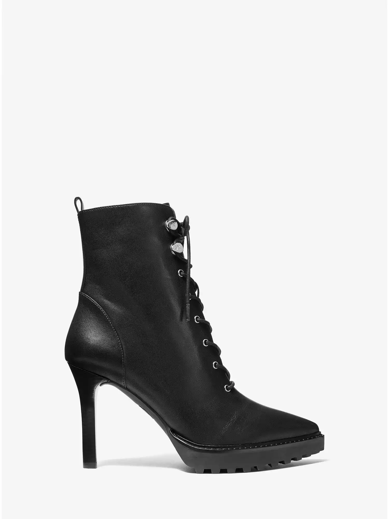 kyle leather lace up boot black
