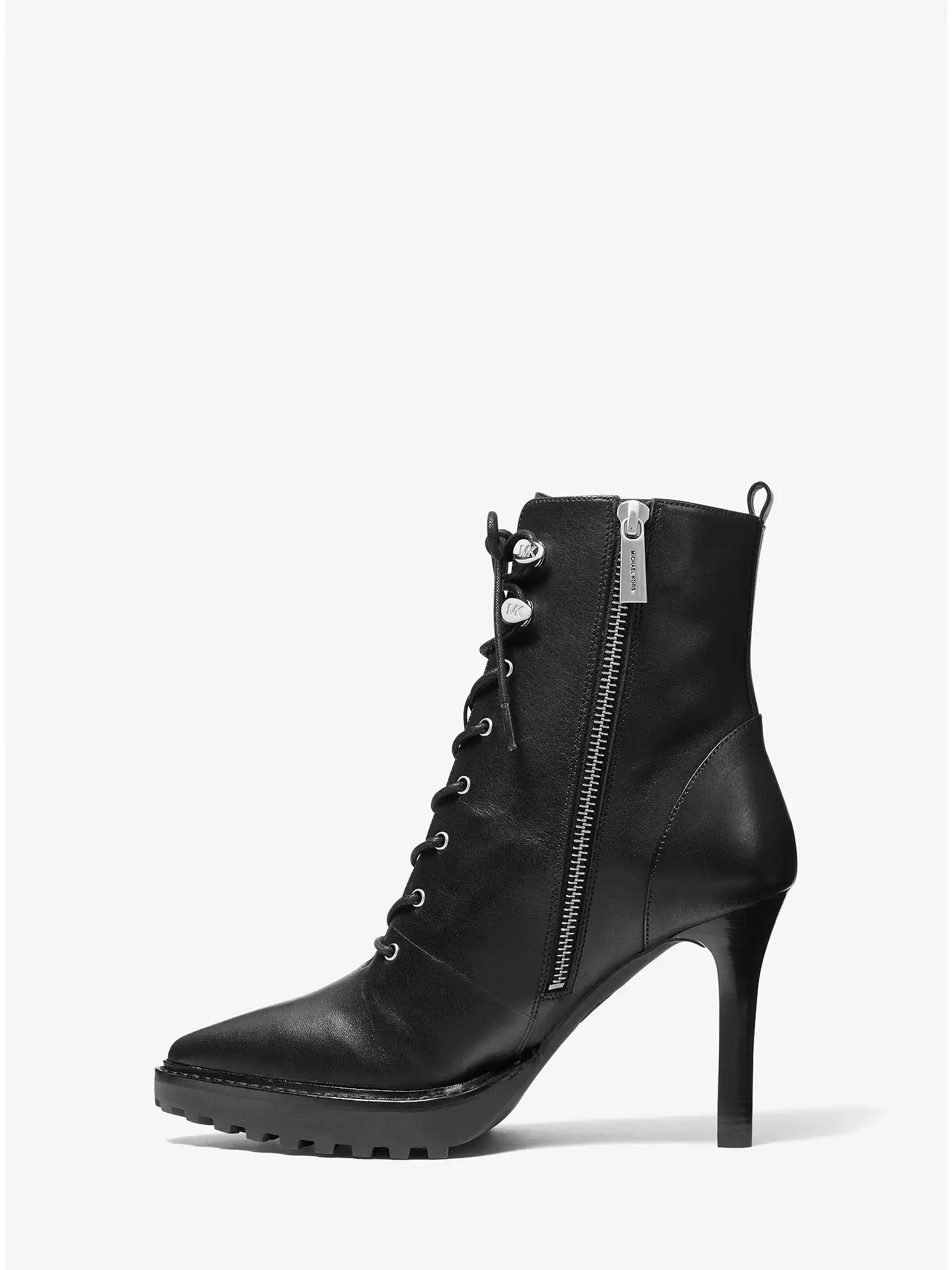 kyle leather lace up boot black