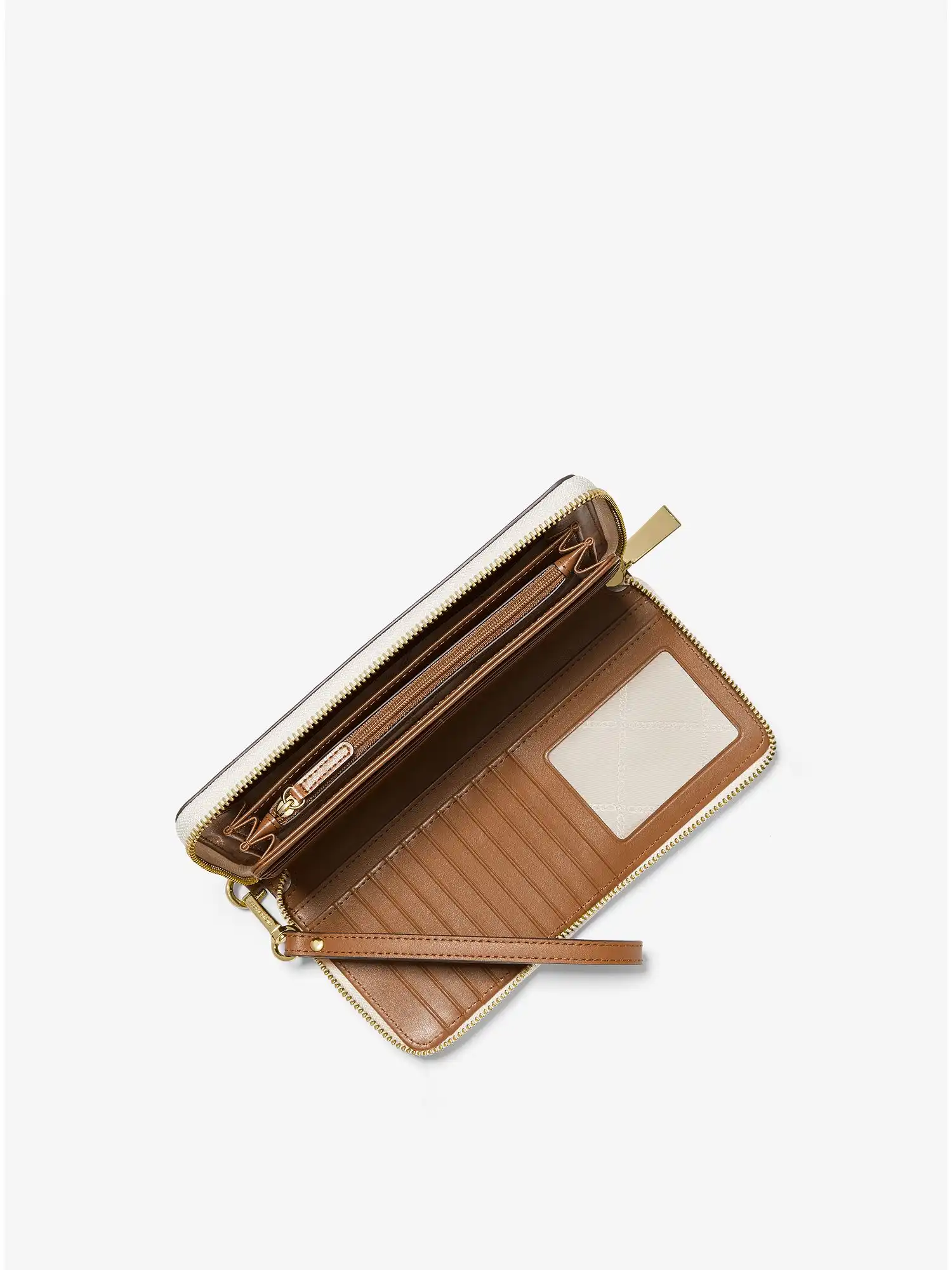 large logo continental wallet vanilla