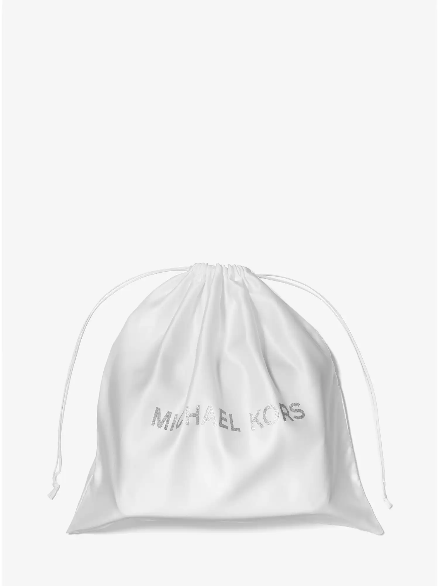 large logo woven dust bag white