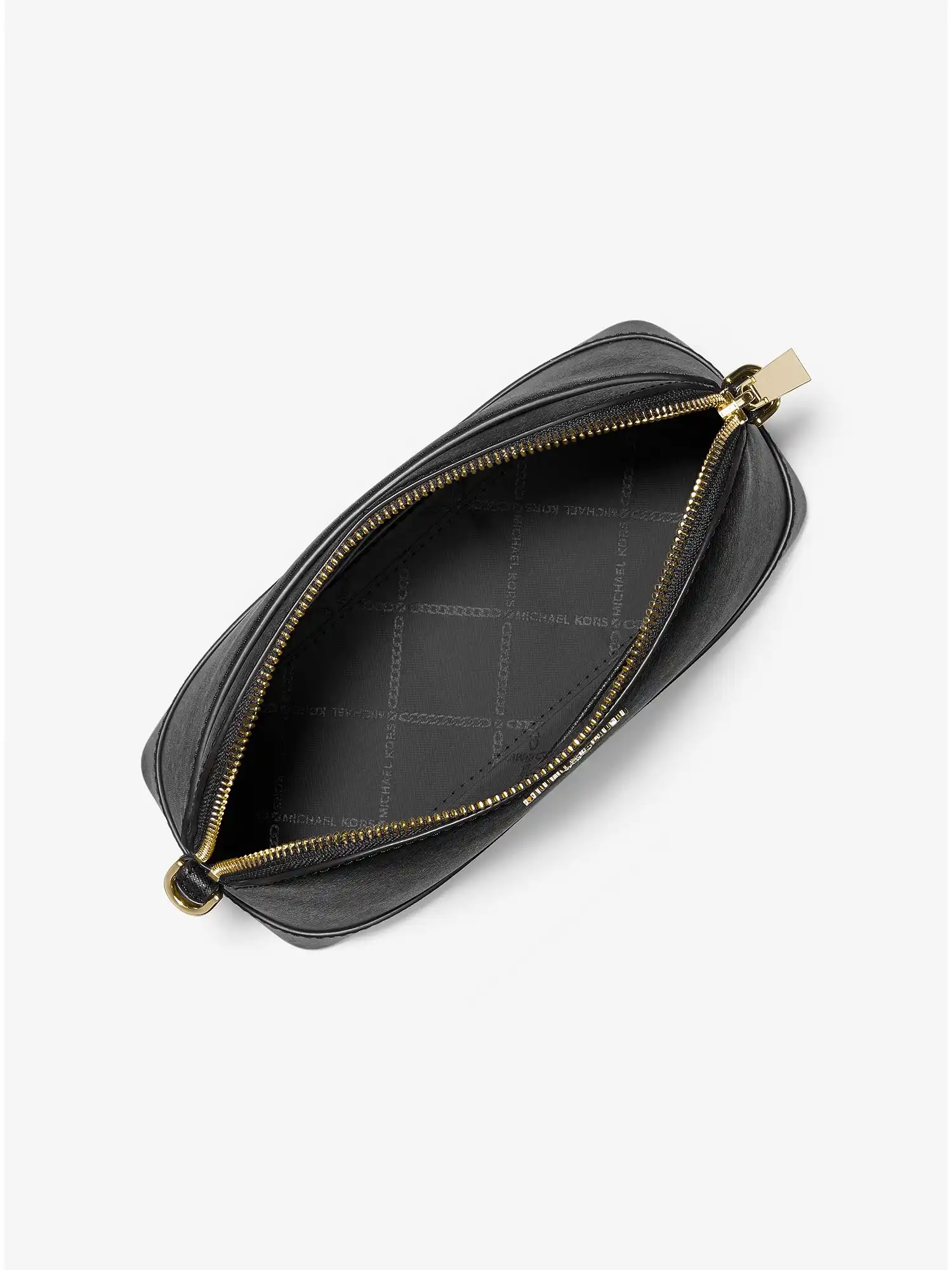 large saffiano leather dome crossbody bag black