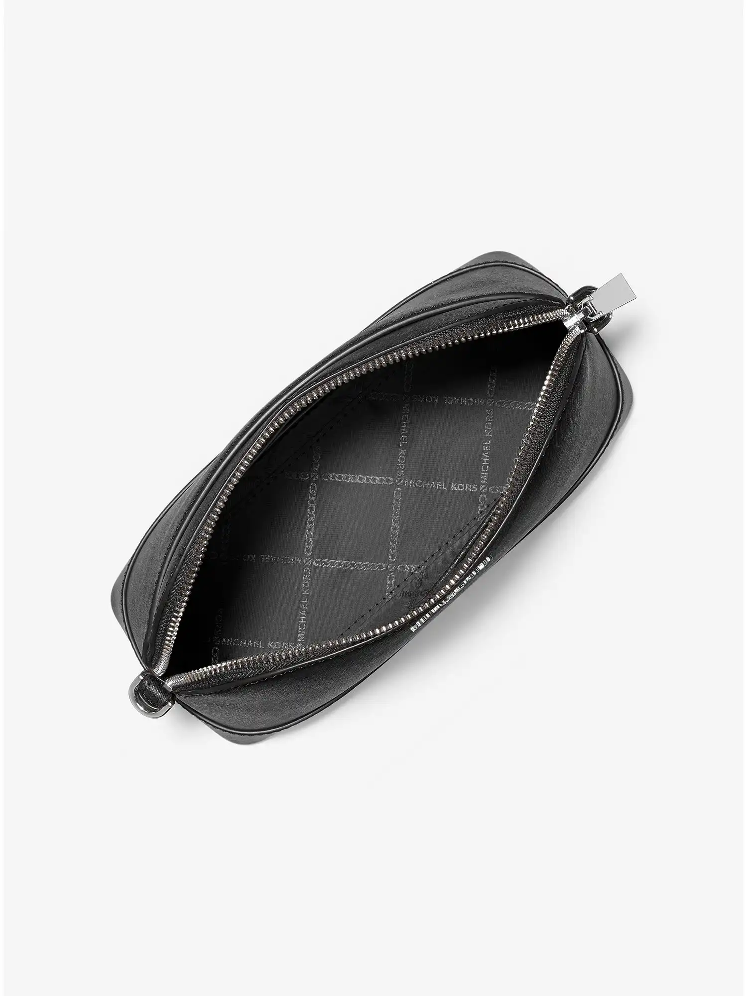 large saffiano leather dome crossbody bag black