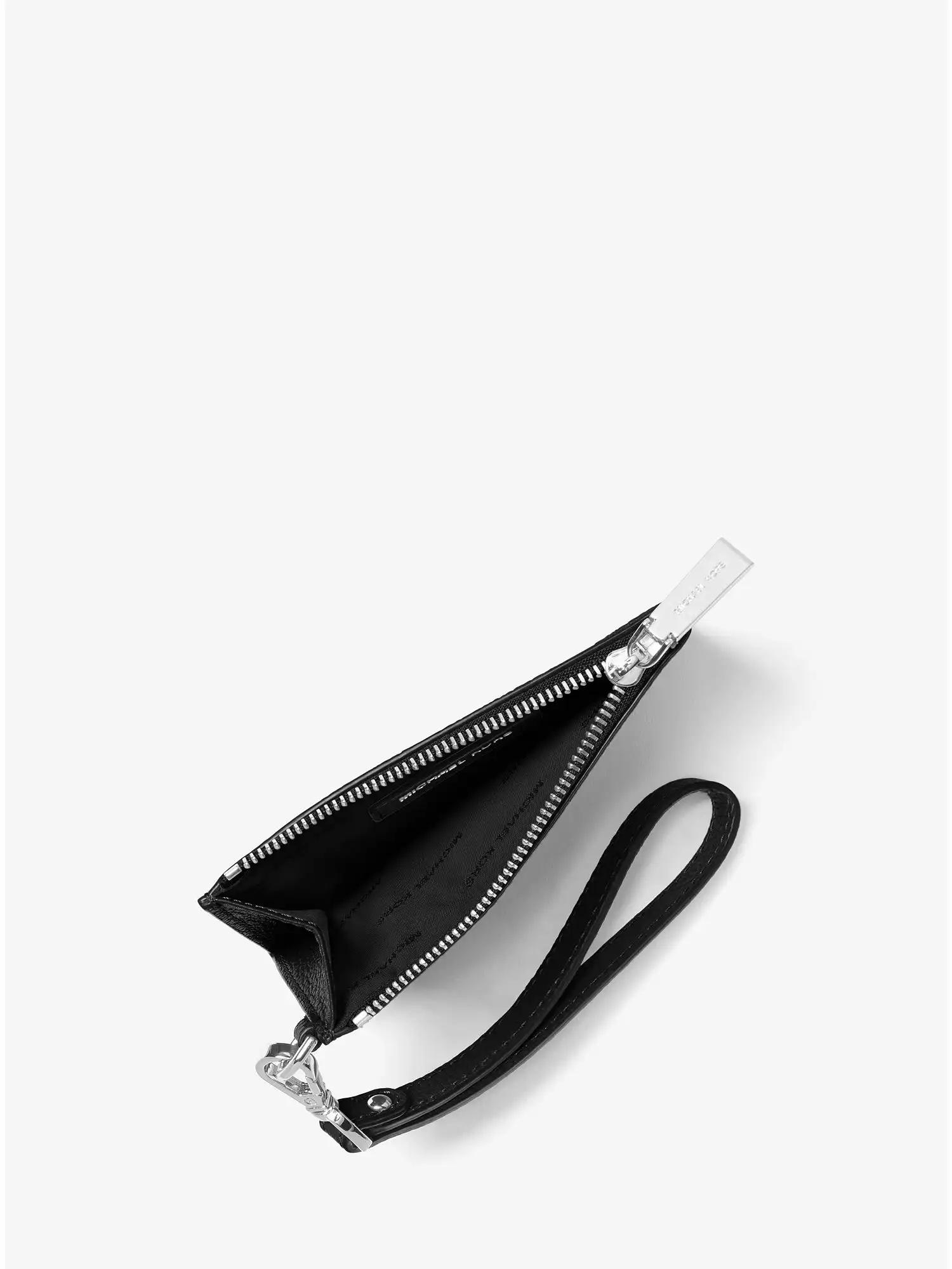 leather coin purse black