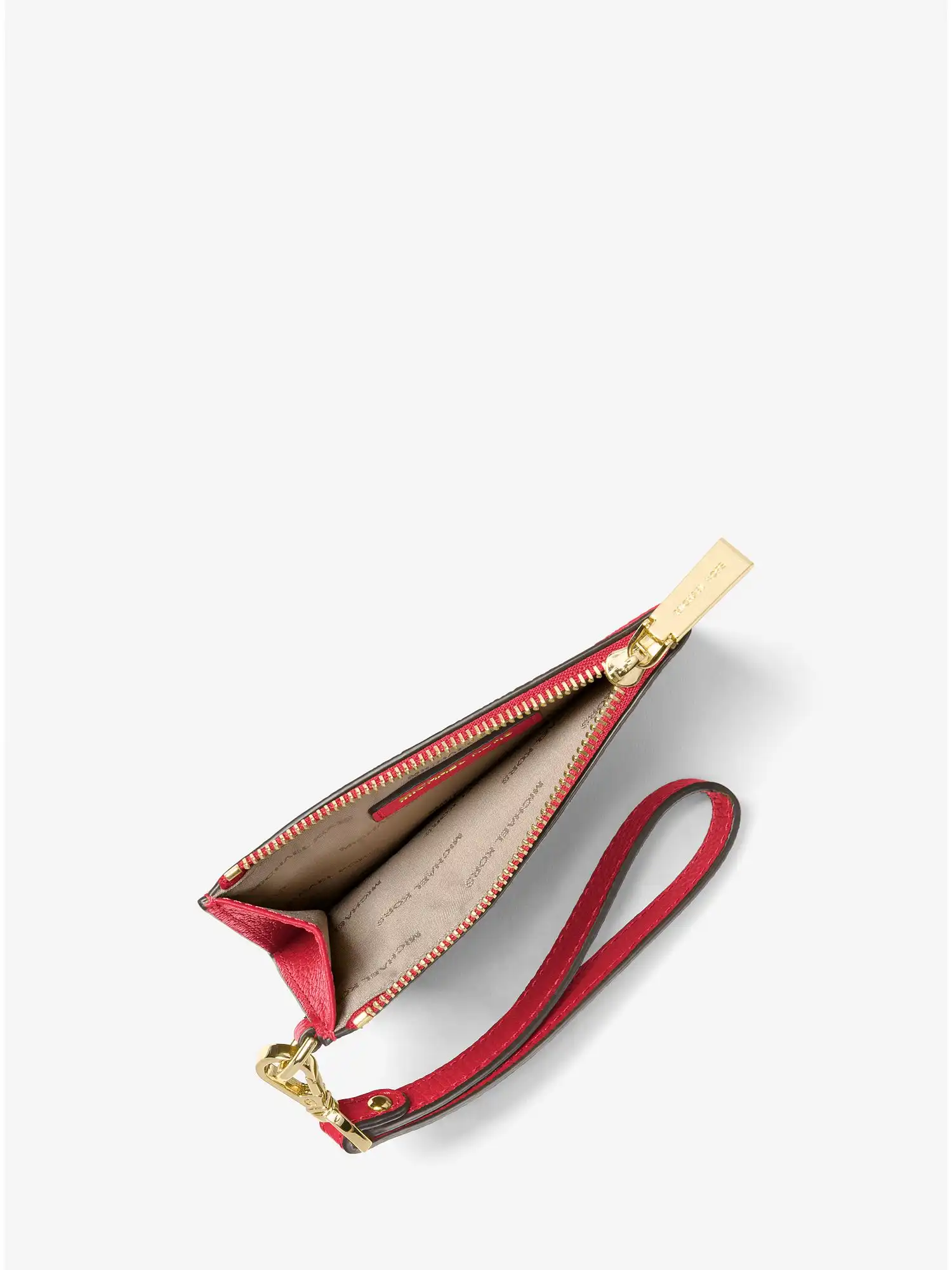 leather coin purse crimson