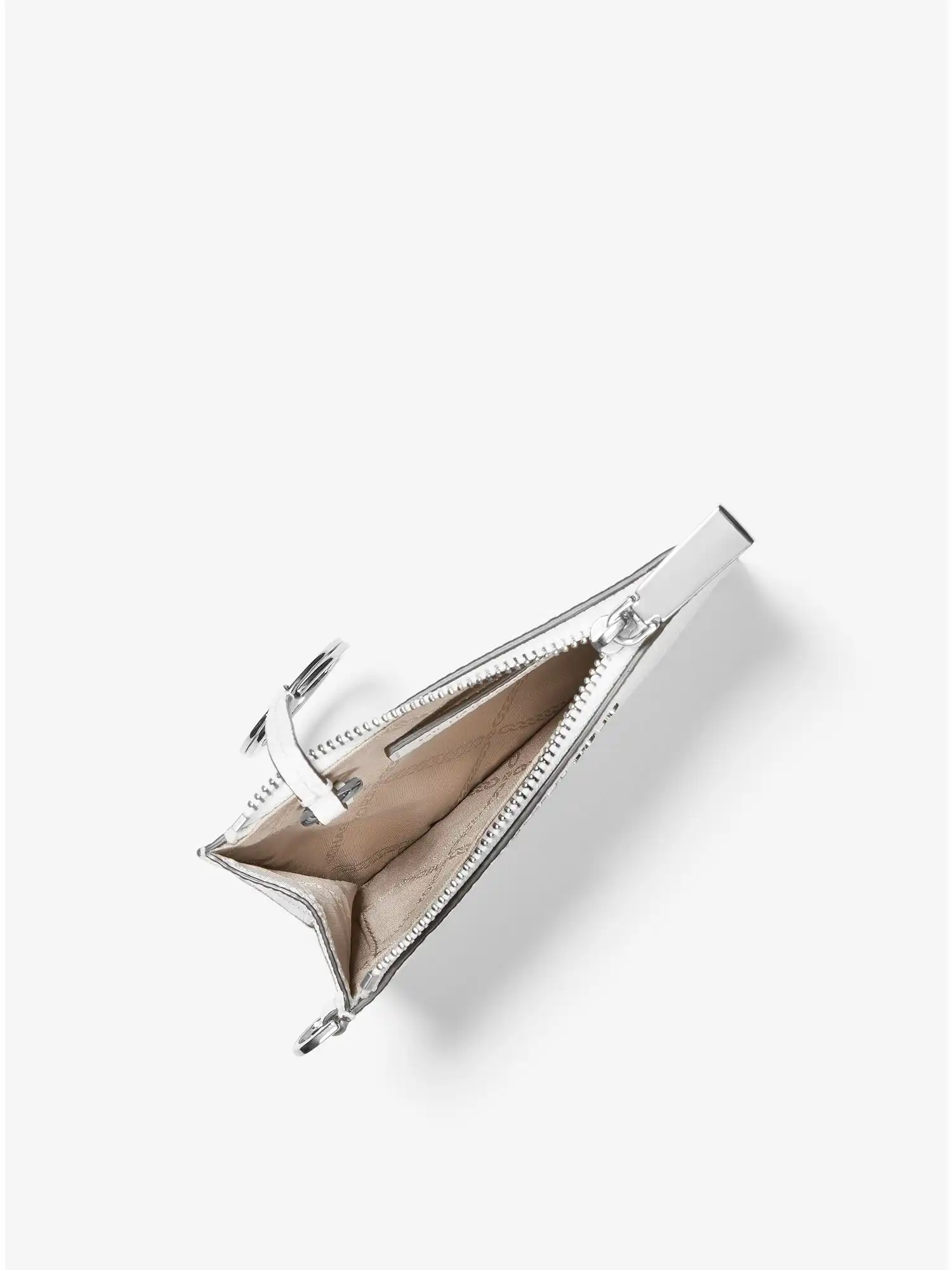 leather coin purse optic white