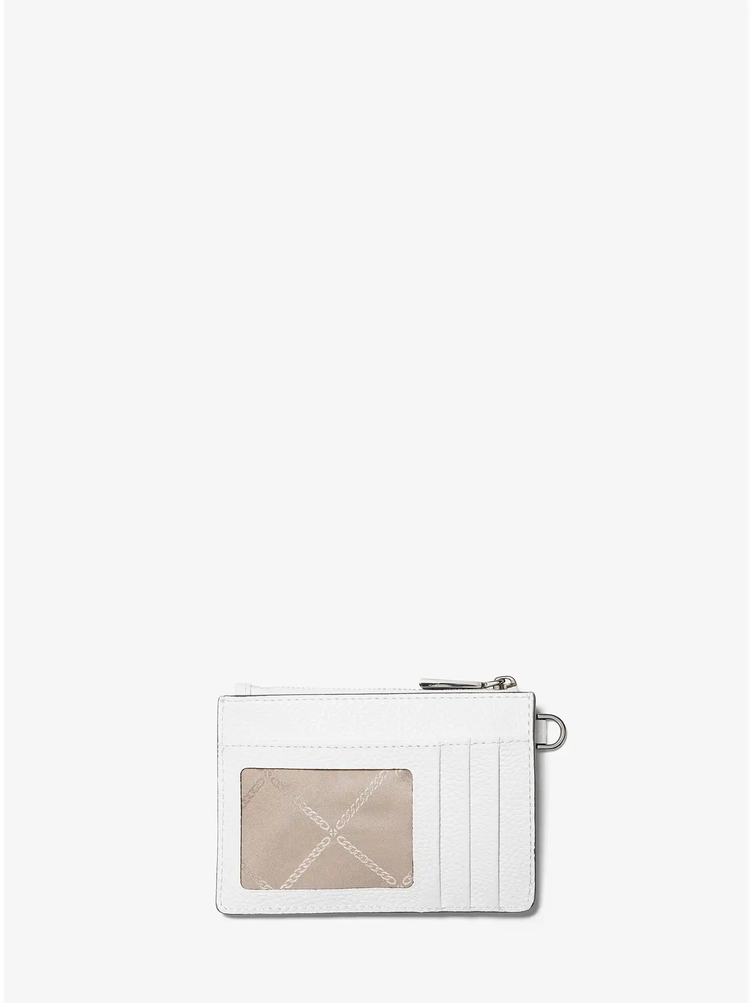 leather coin purse optic white