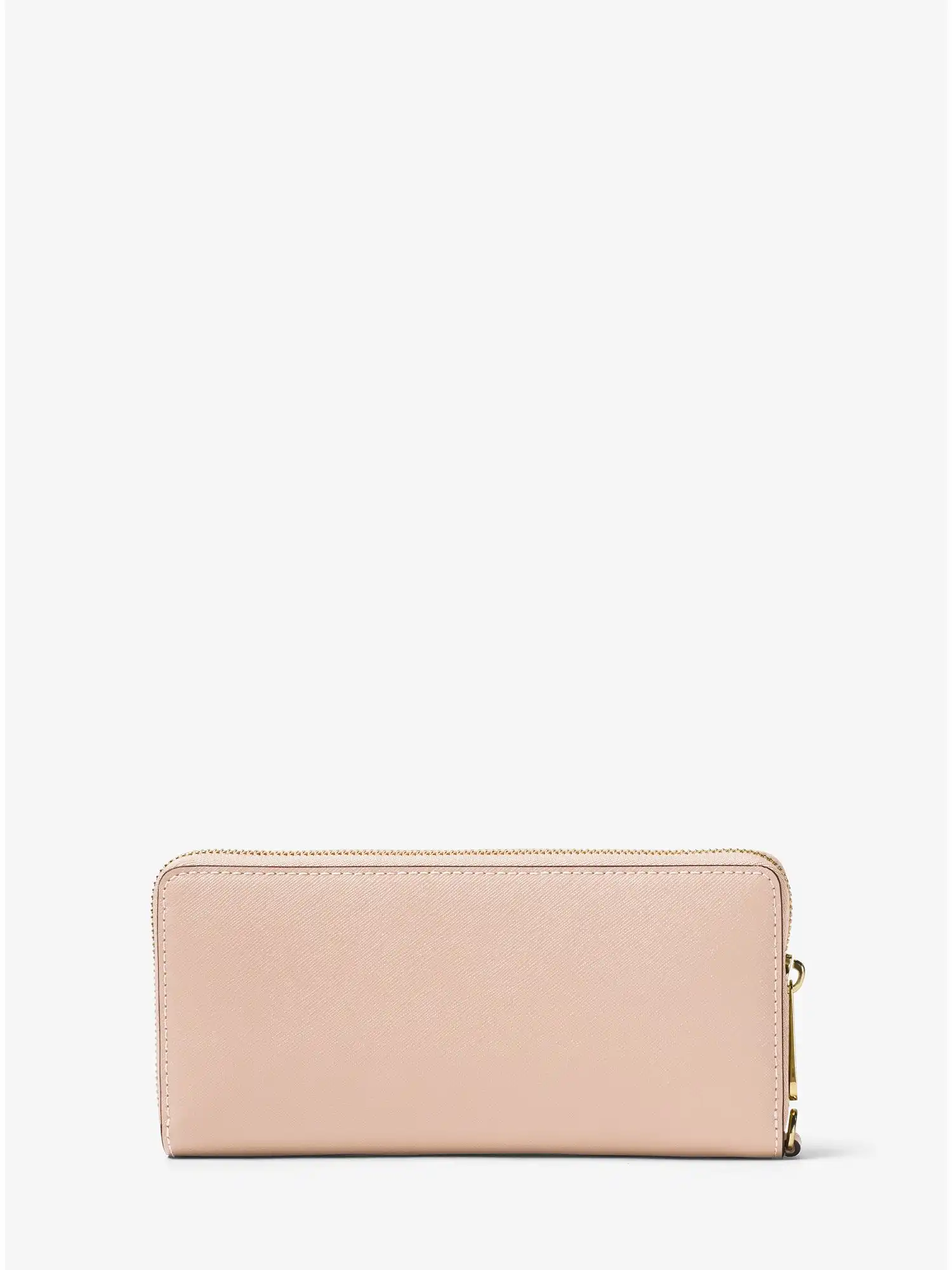 leather continental wristlet soft pink
