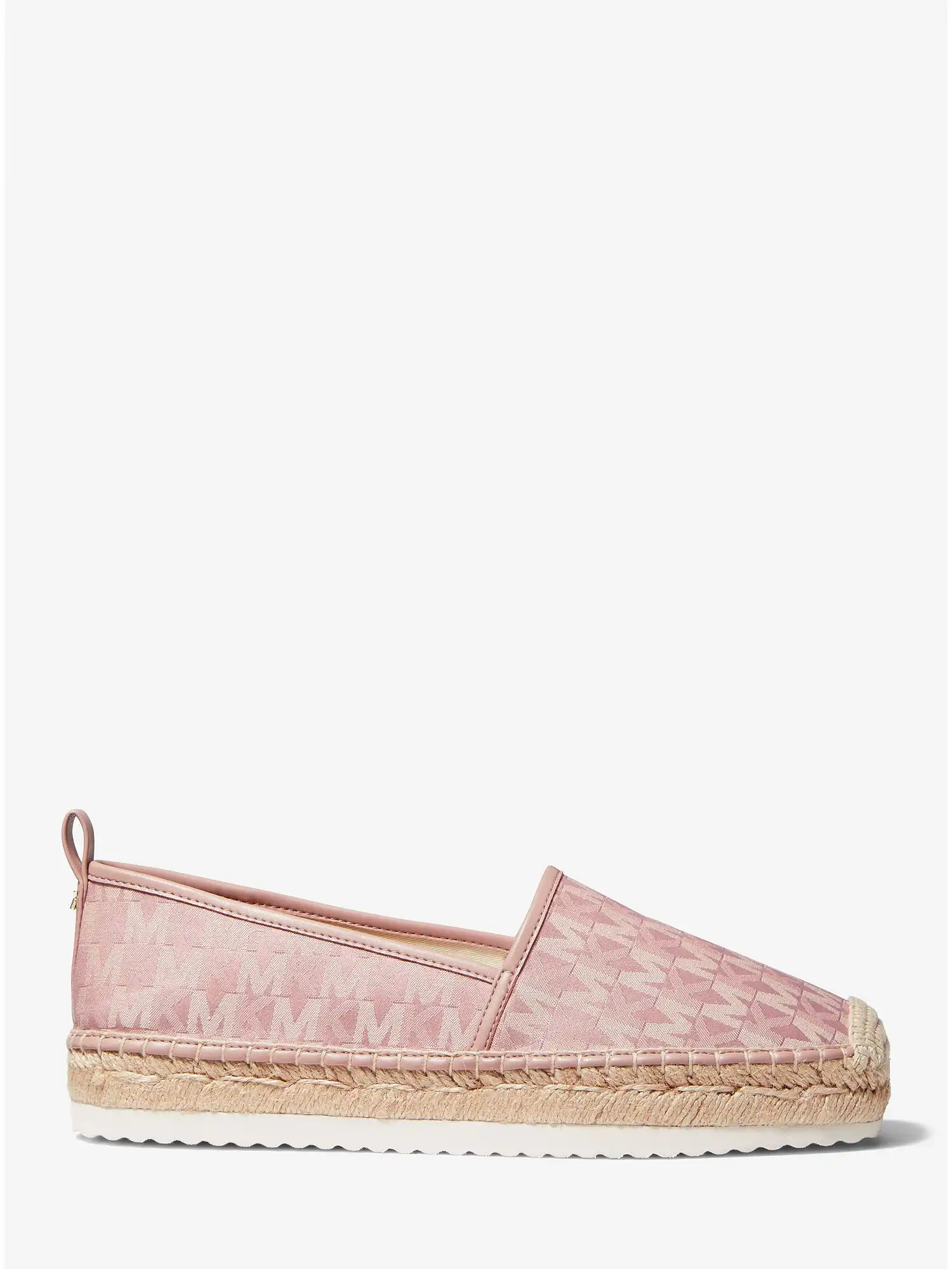 lenny logo jacquard espadrille smokey rose