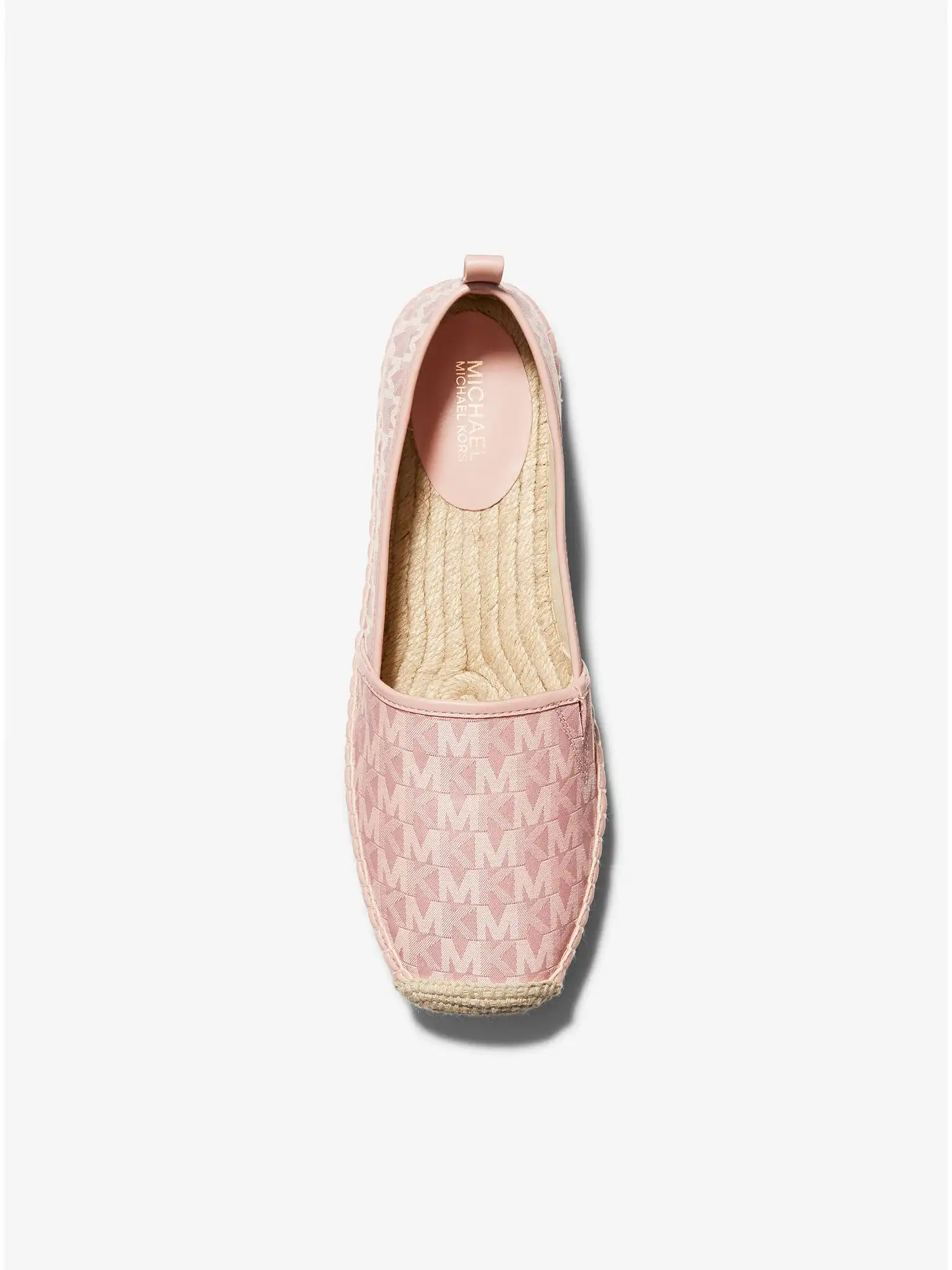 lenny logo jacquard espadrille smokey rose