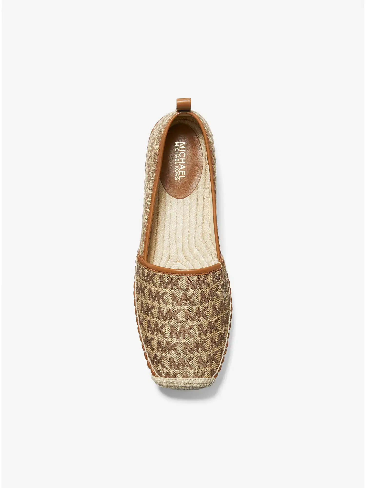 lenny logo jacquard slip on espadrille beige ebony brown