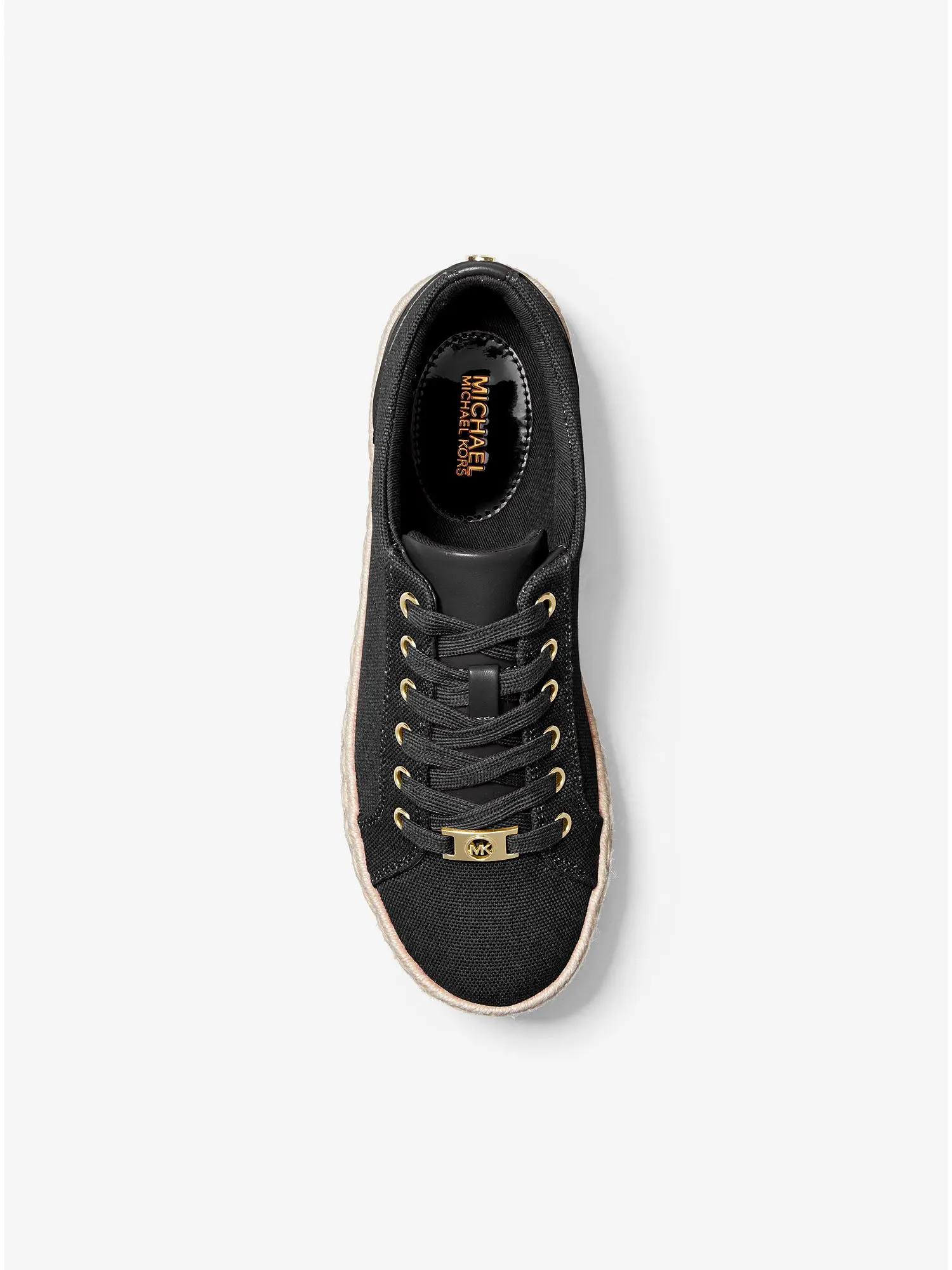 libby cotton canvas platform sneaker black