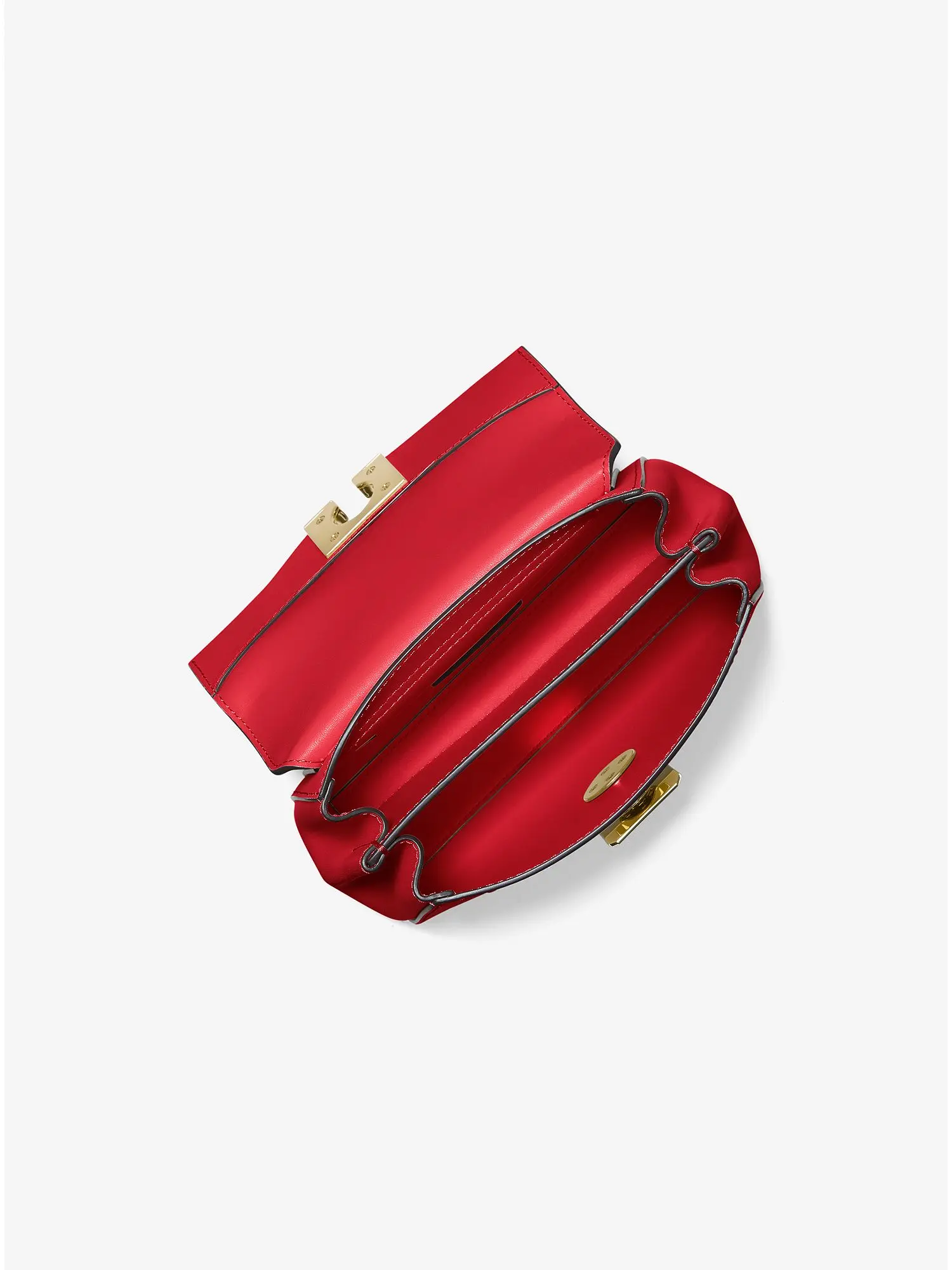 lita small leather crossbody bag flame