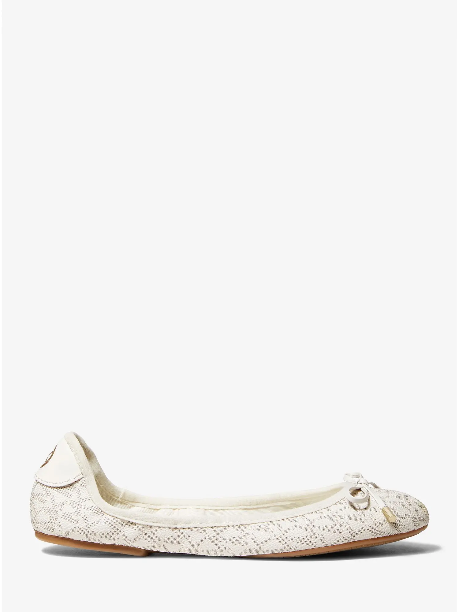 logo ballet flat vanilla