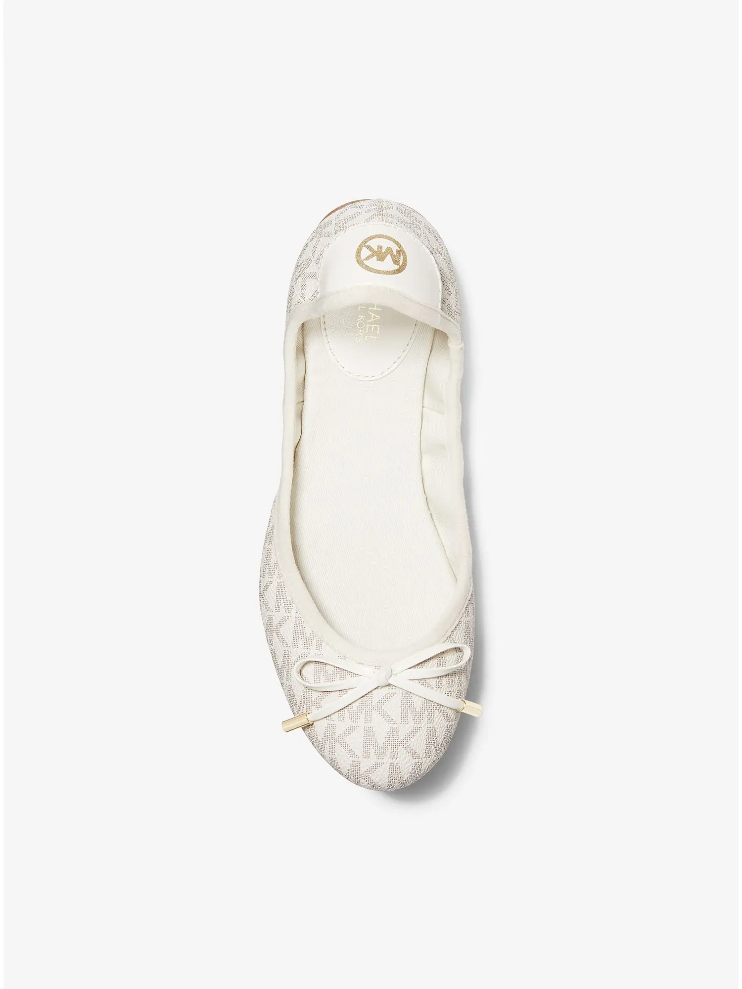 logo ballet flat vanilla