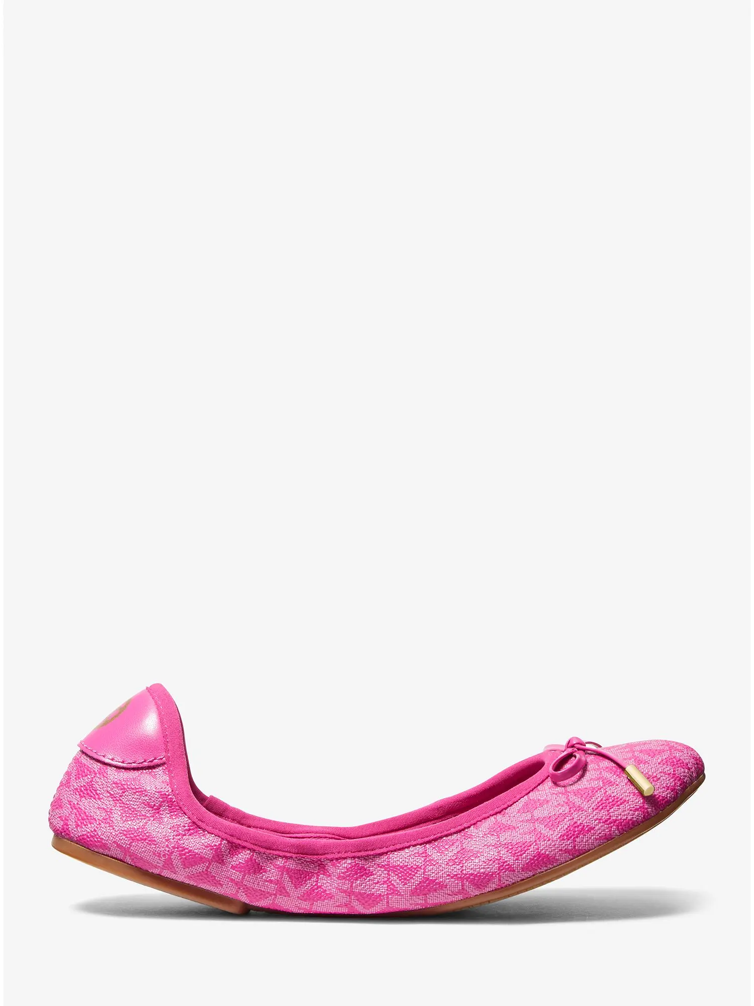 logo ballet flat wild berry