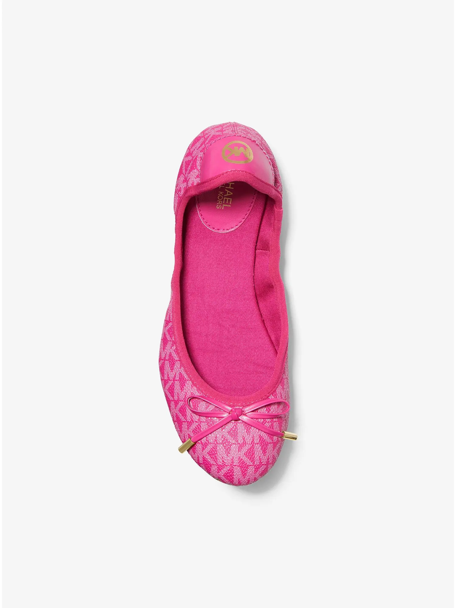logo ballet flat wild berry
