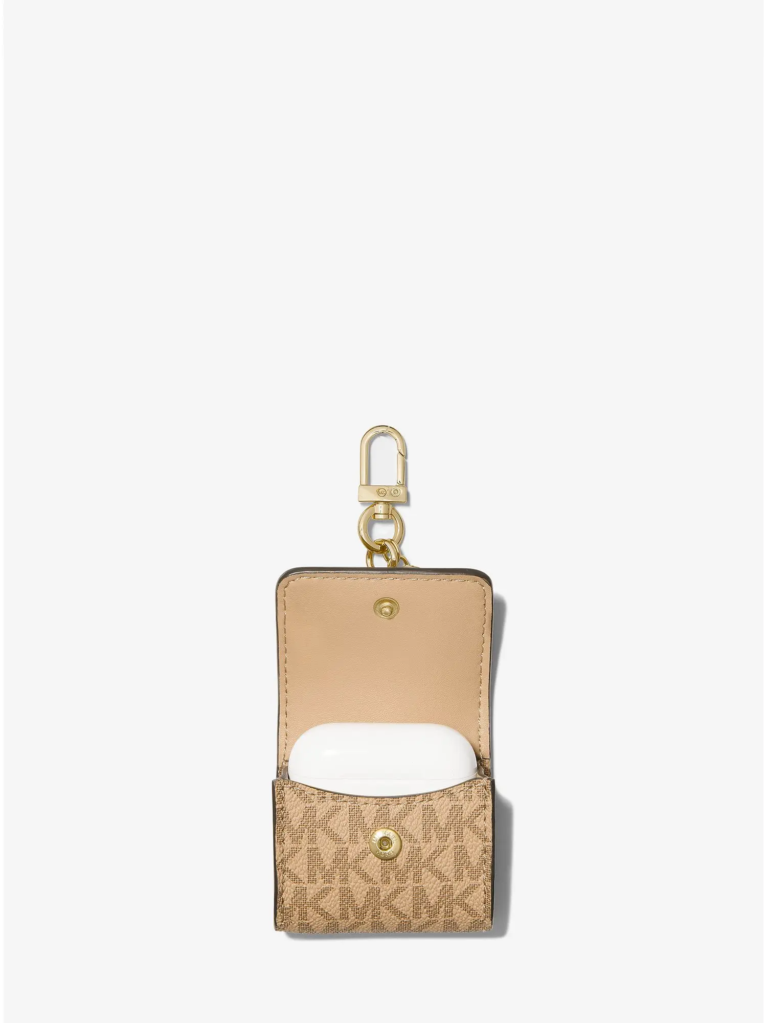 logo clip case for apple airpods pro&reg; camel